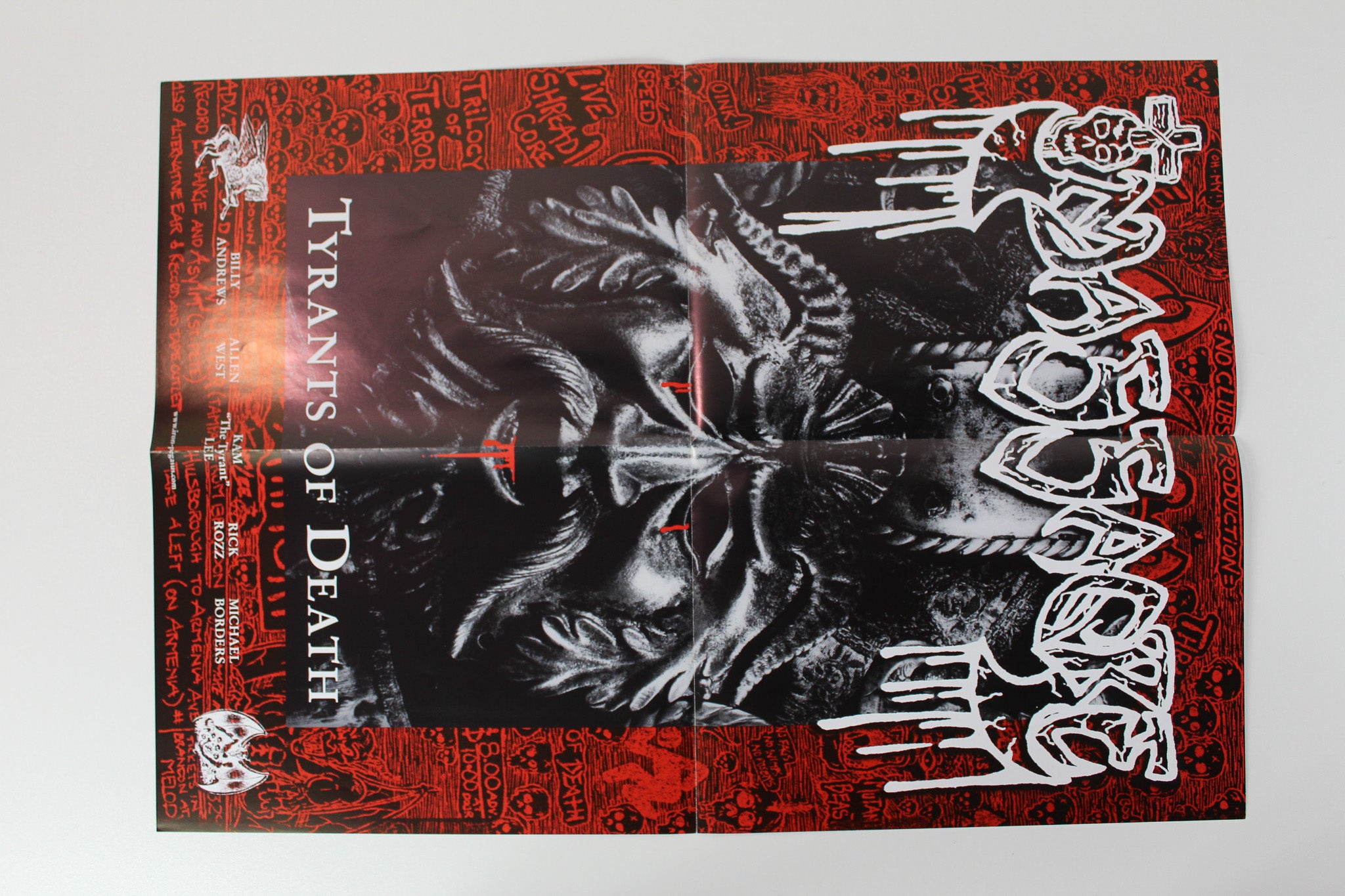 Massacre - Tyrants Of Death on Iron Pegasus Records Ltd. Picture Disc
