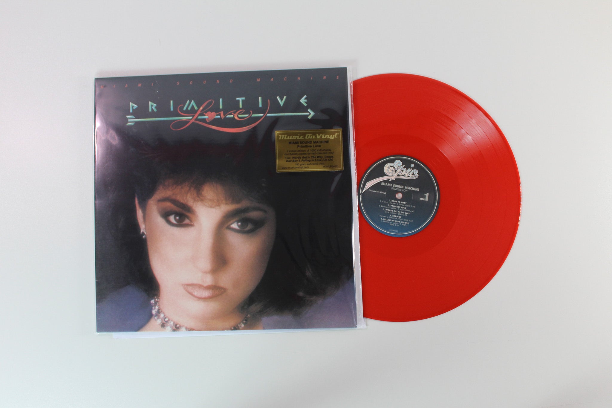 Miami Sound Machine - Primitive Love on Music On Vinyl - Red Vinyl