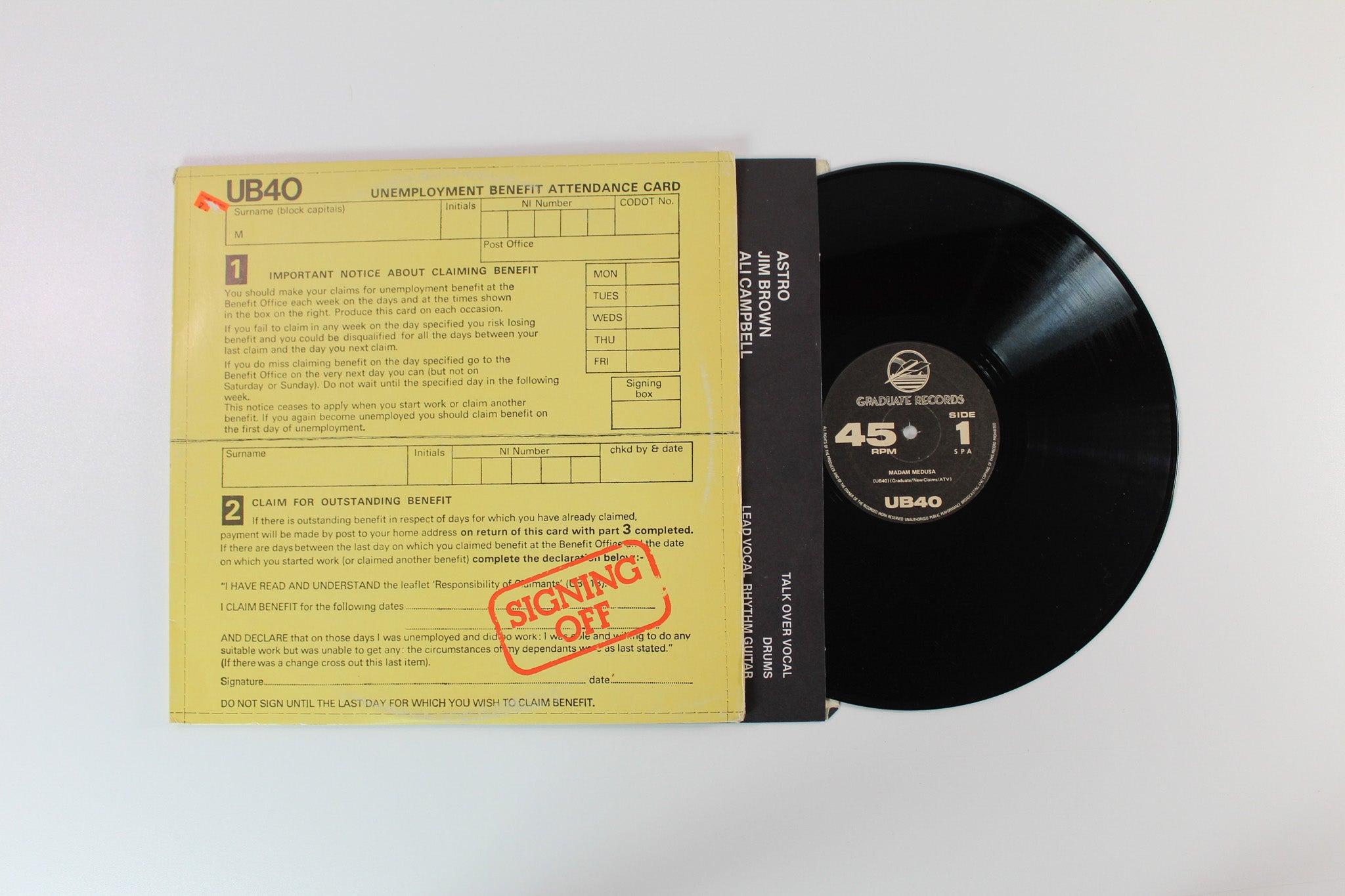 UB40 - Signing Off on Graduate Records