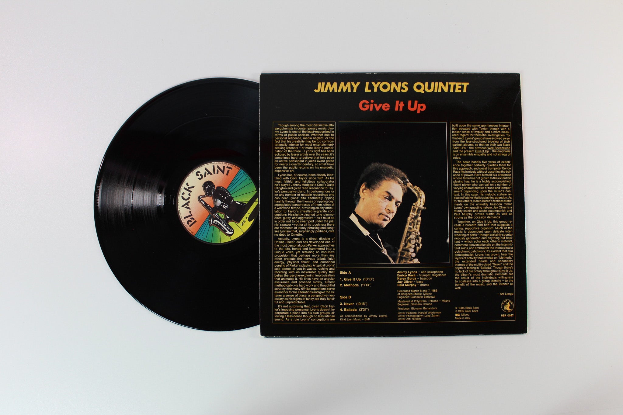 Jimmy Lyons Quintet - Give It Up on Black Saint