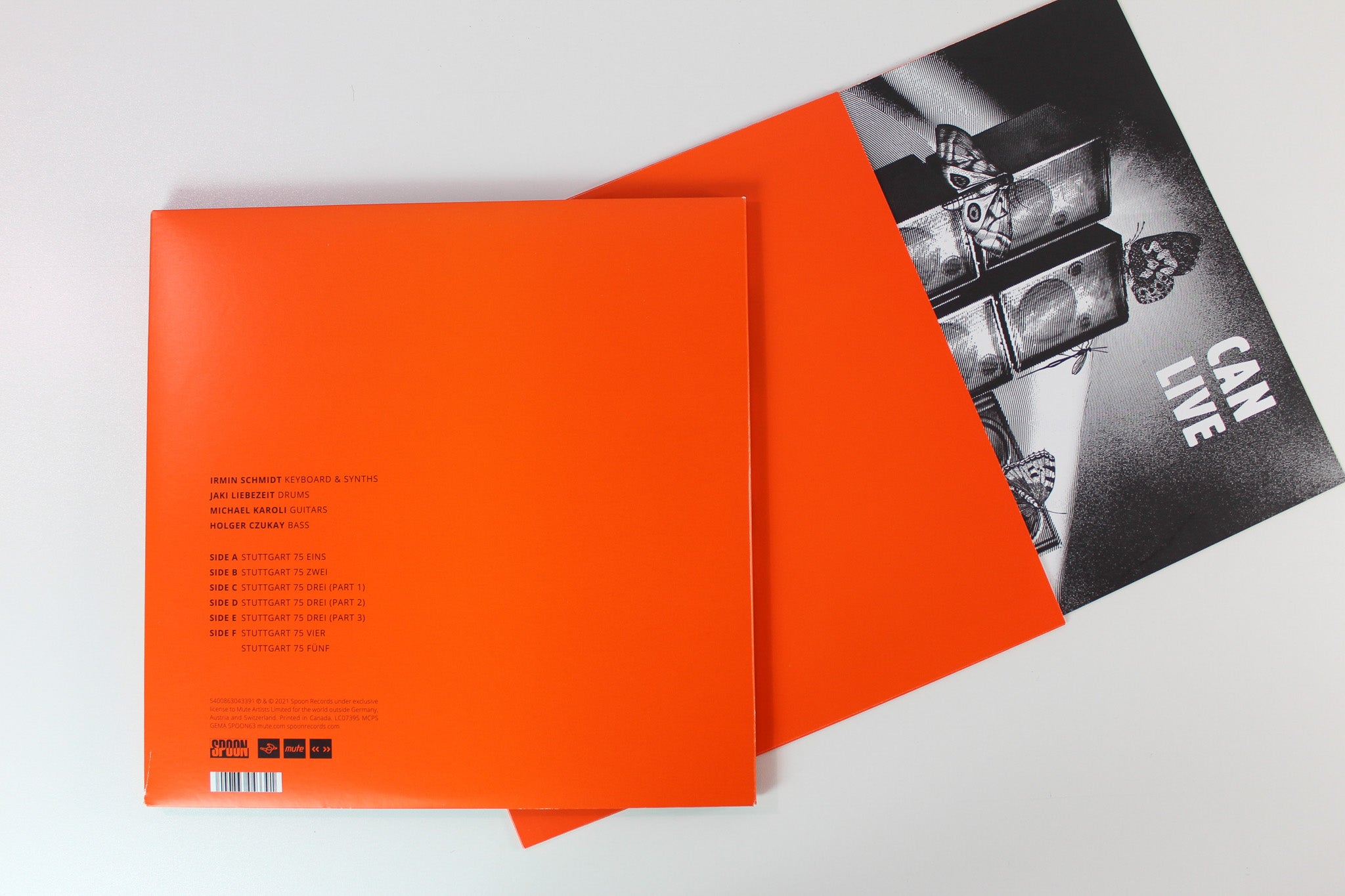 Can - Live In Stuttgart 1975 on Spoon / Mute - Orange Vinyl