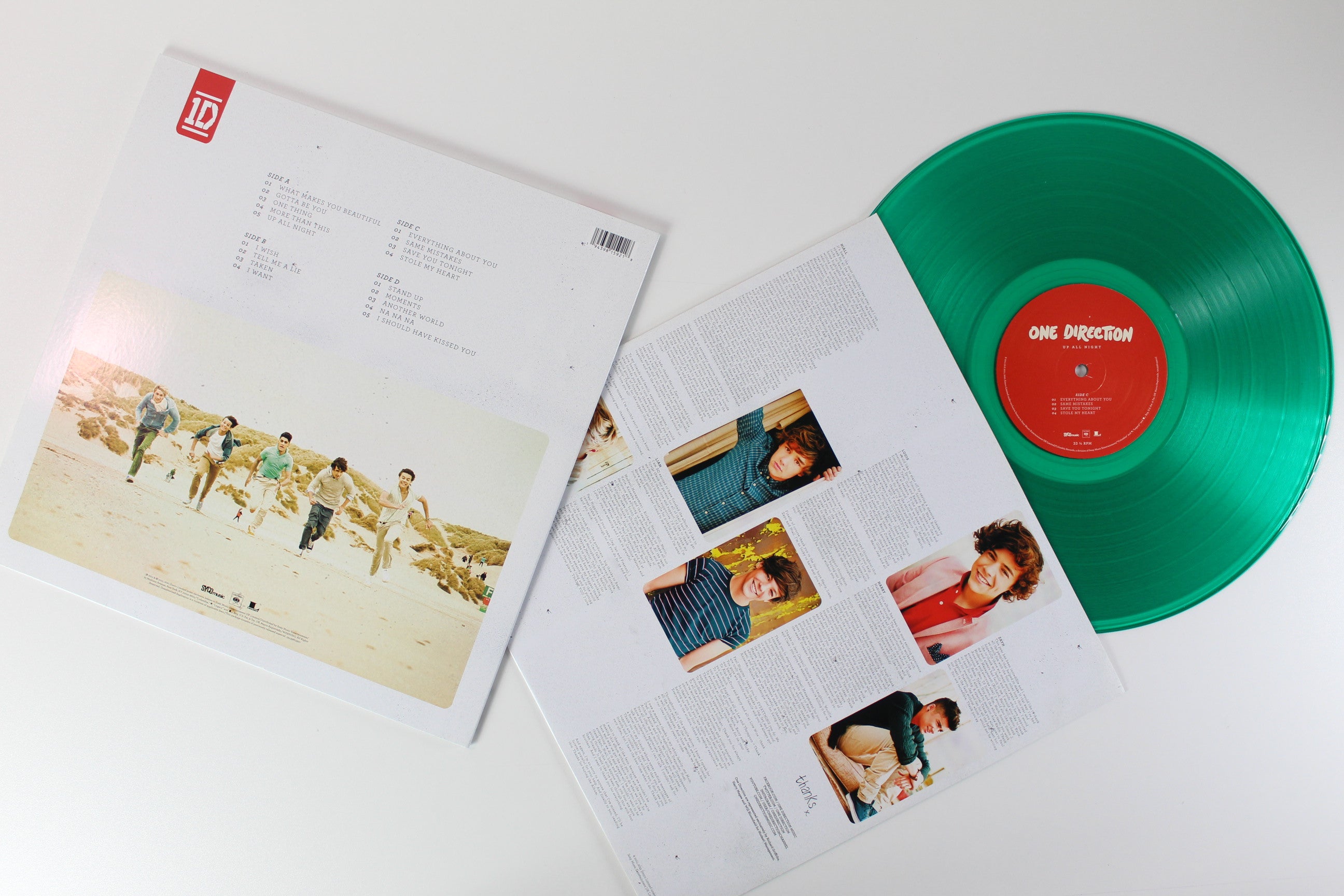 One Direction - Up All Night on Syco Music Ltd. Green Translucent Vinyl Reissue