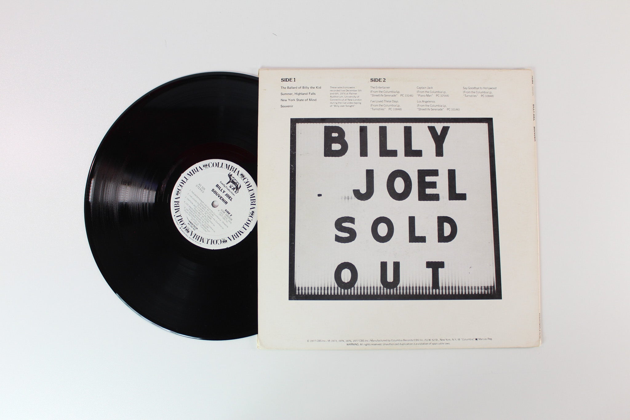 Billy Joel - Souvenir on Columbia Unofficial Pressing