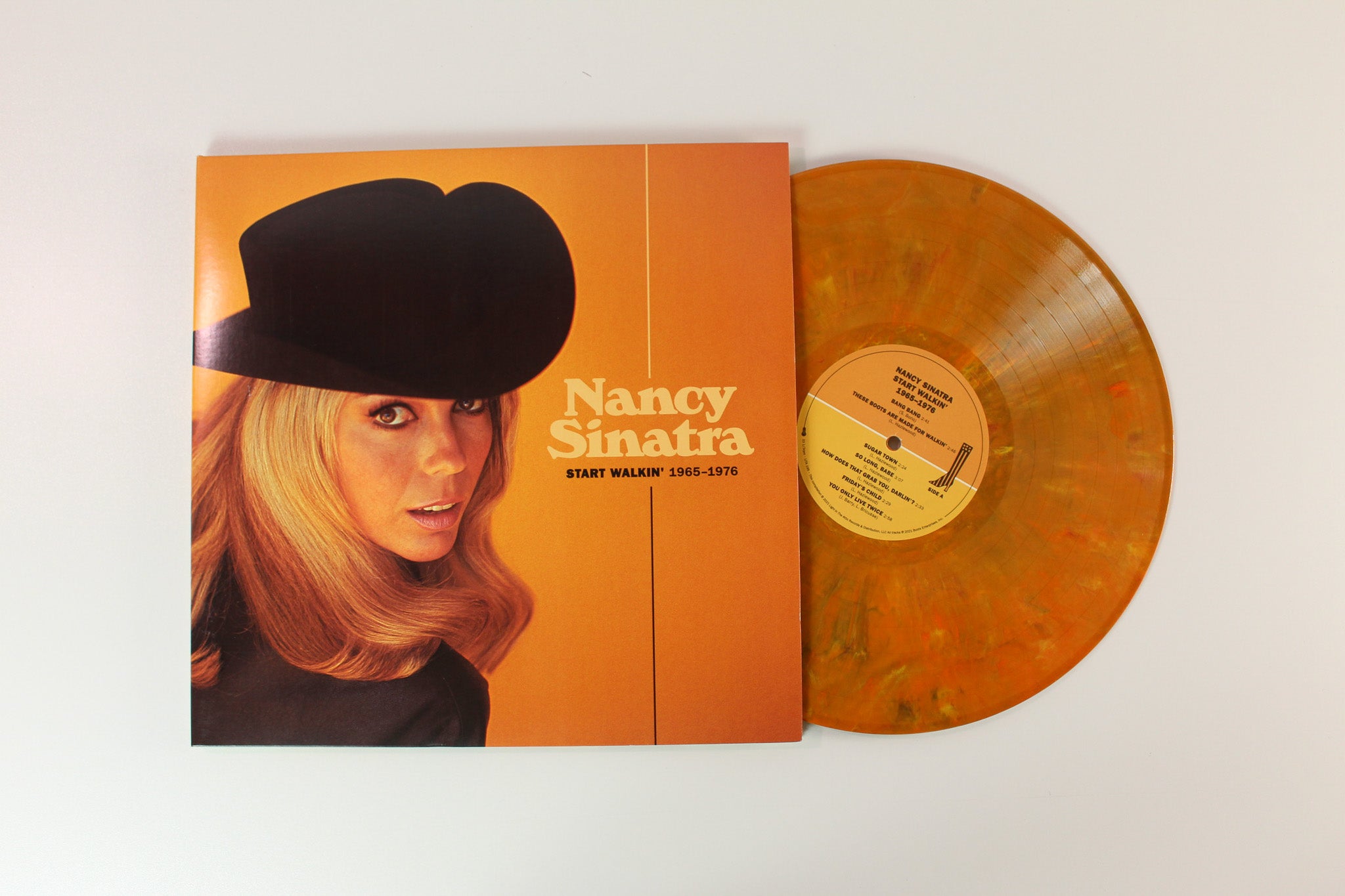 Nancy Sinatra - Start Walkin' 1965-1976 on Light in the Attic Ltd Numbered Summer Wine Sunburst Orange