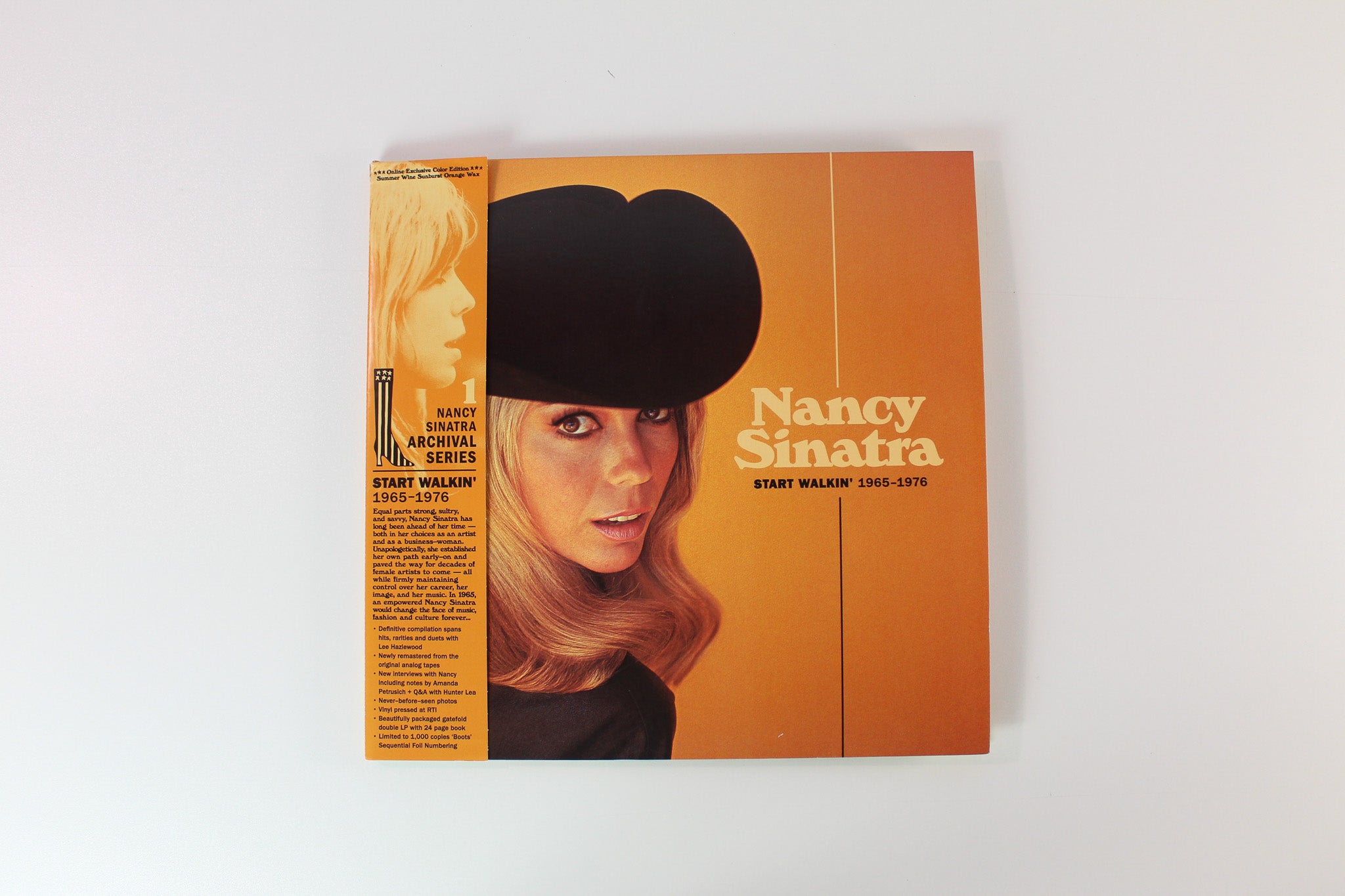 Nancy Sinatra - Start Walkin' 1965-1976 on Light in the Attic Ltd Numbered Summer Wine Sunburst Orange