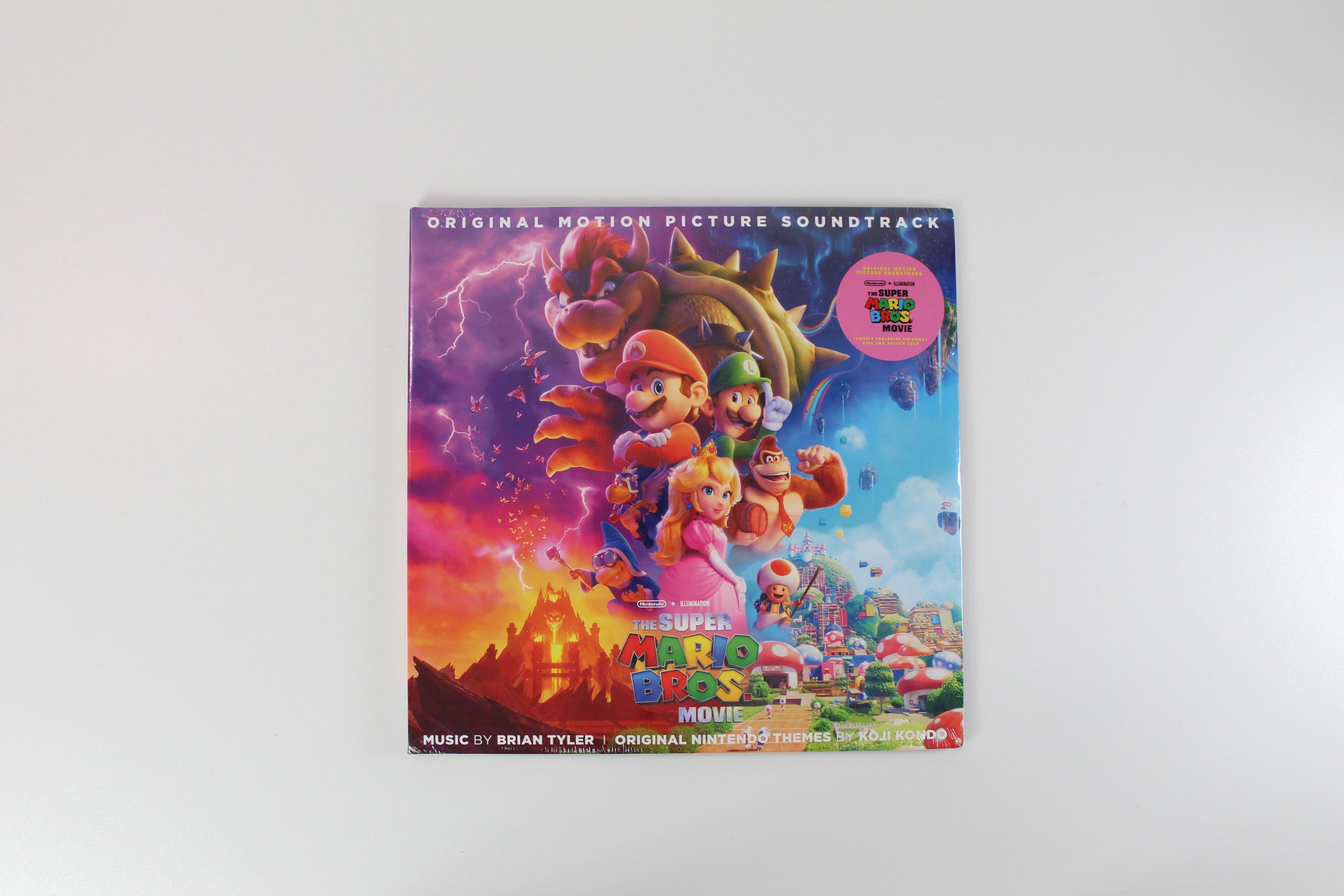 Brian Tyler - The Super Mario Bros. Movie (Original Motion Picture Soundtrack) on Iam8bit Yellow & Pink Vinyl Sealed