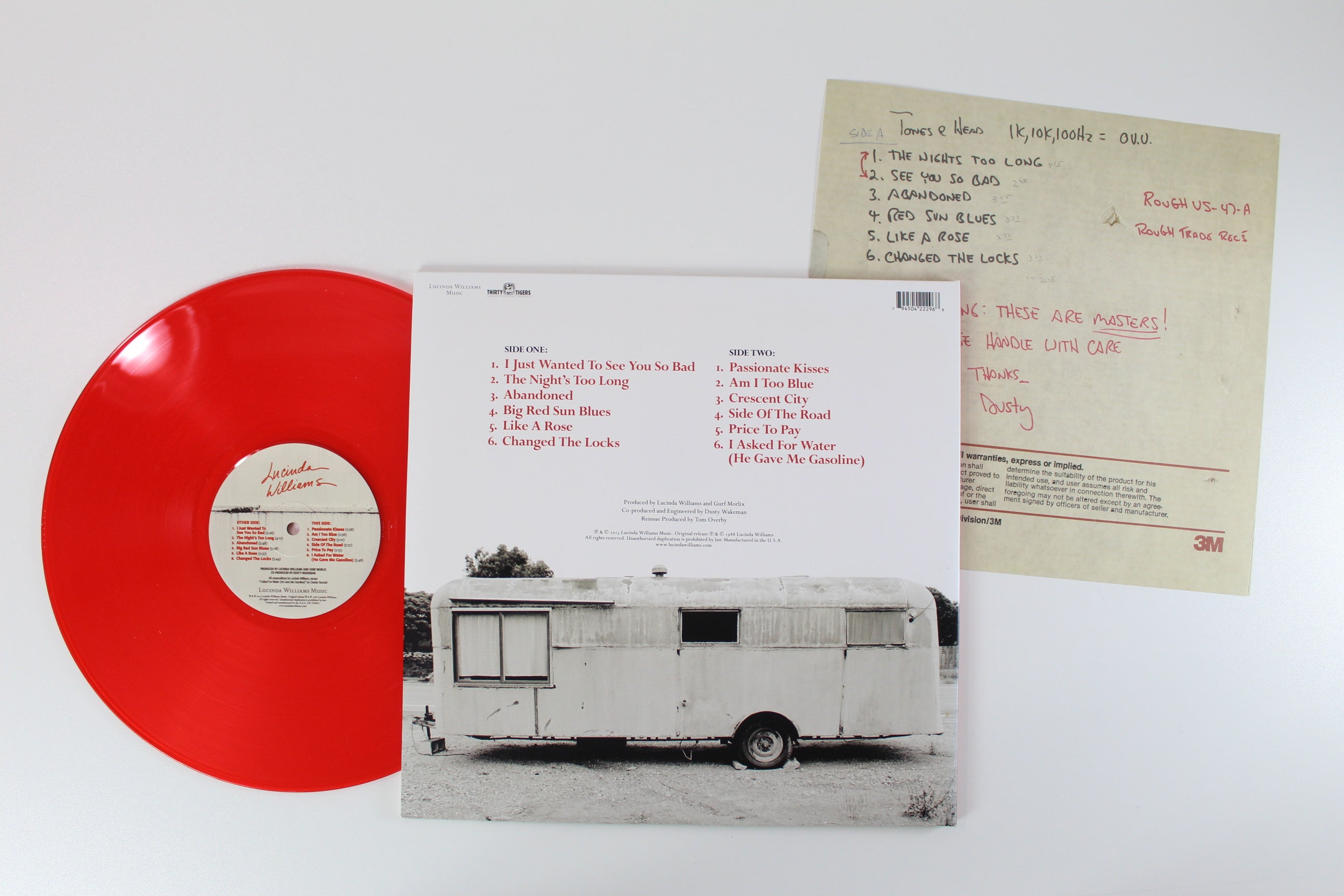 Lucinda Williams - Lucinda Williams on Lucinda Williams Music / Thirty Tigers Red Vinyl Reissue