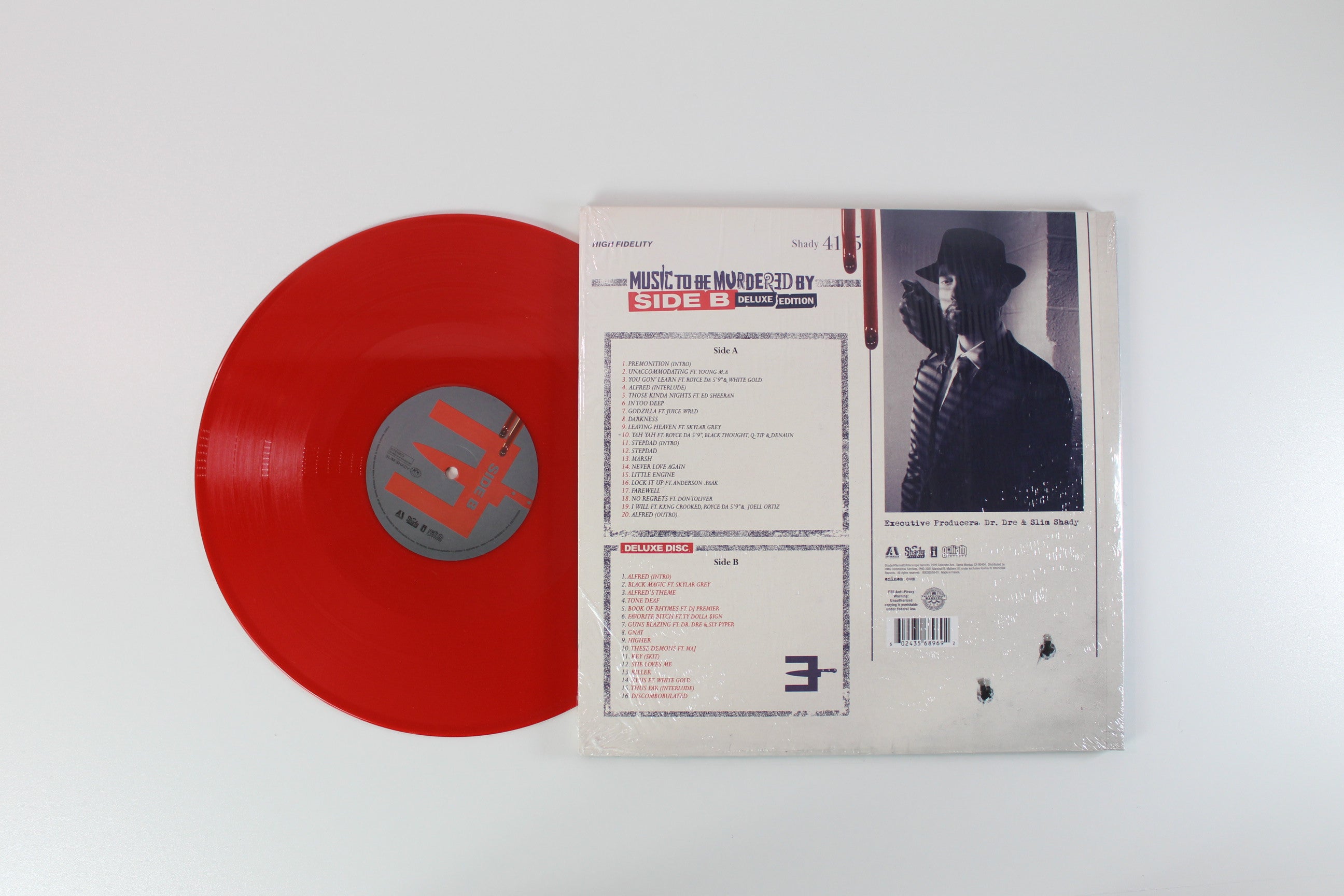 Eminem - Music To Be Murdered By (Side B) on Aftermath / Shady Records Ltd. Alternative Cover Reissue on Red Vinyl