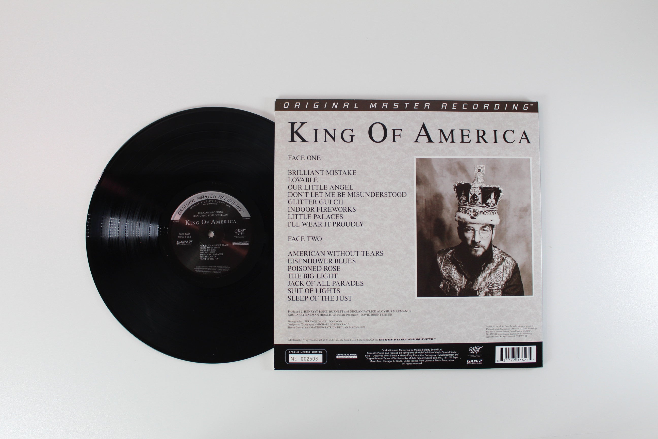 The Costello Show, Elvis Costello - King Of America on Mobile Fidelity Sound Lab Ltd. Numbered Reissue