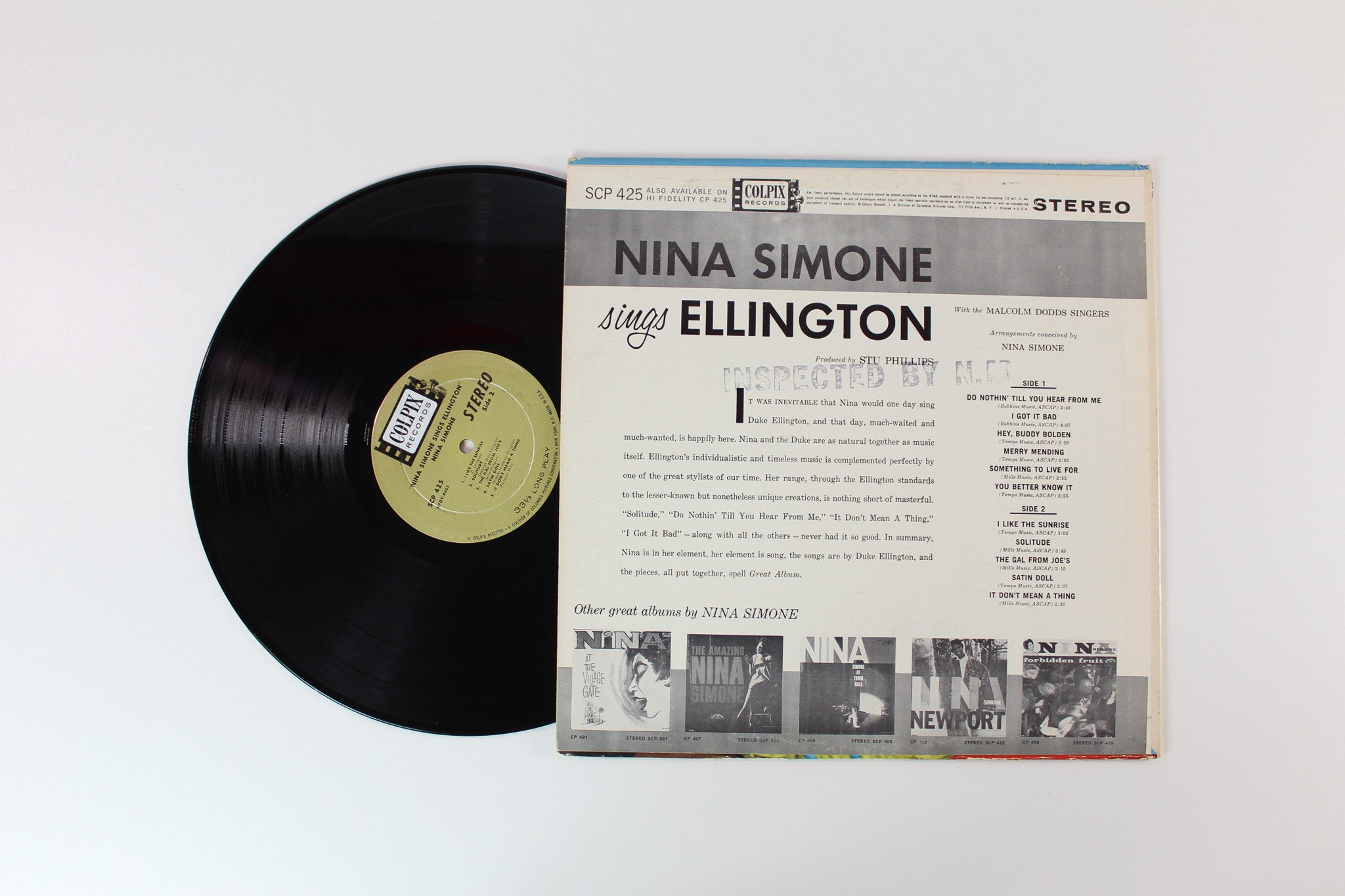 Nina Simone - Nina Simone Sings Ellington on Colpix Stereo
