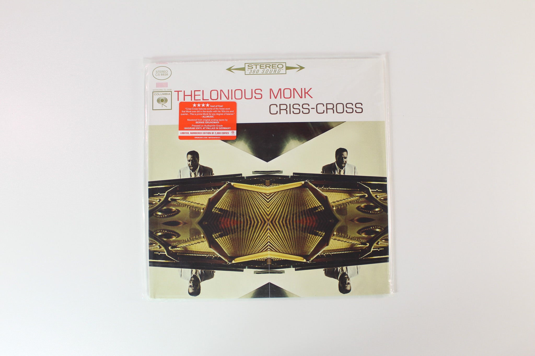 Thelonious Monk - Criss-Cross on ORG Music Columbia Ltd Numbered 180 Gram Reissue Sealed