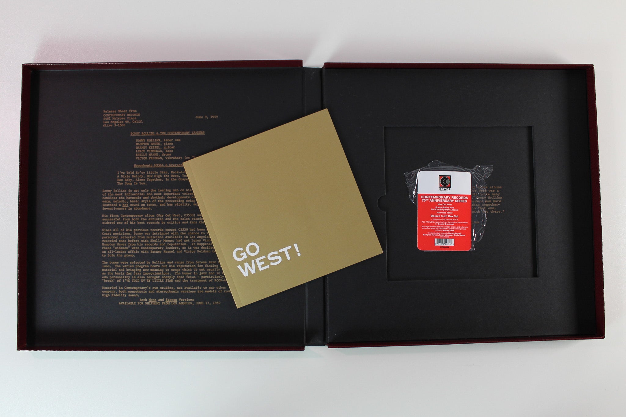 Sonny Rollins - Go West!: The Contemporary Records Albums Box Set Reissue on CRaft Recordings