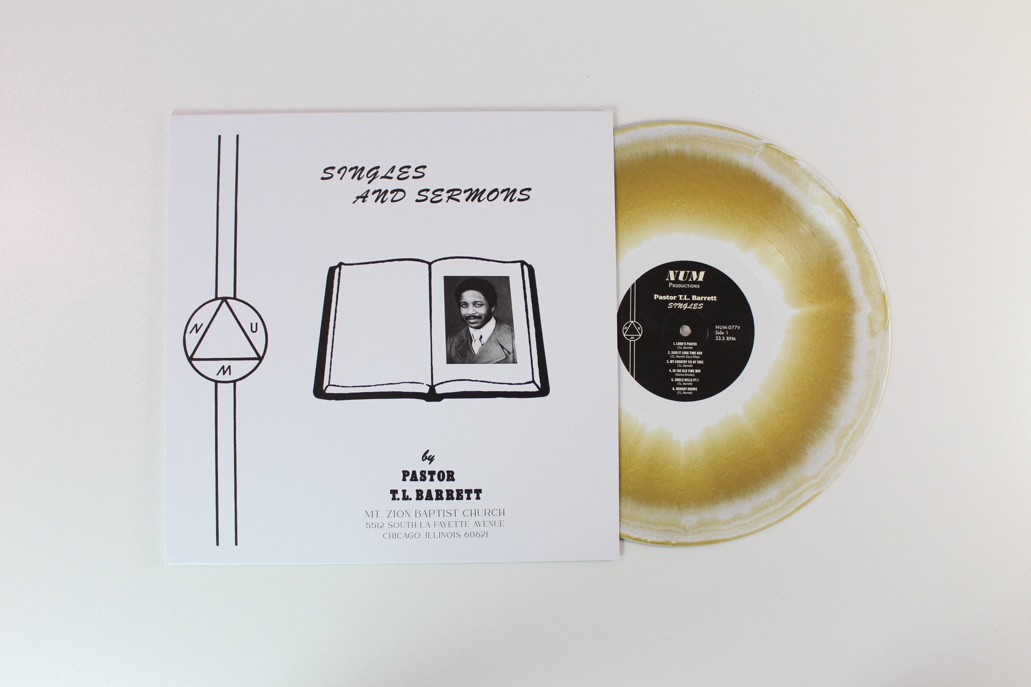Pastor T. L. Barrett - I Shall Wear A Crown Ltd. Reissue Box Set on Joyful White & Gold Vinyl