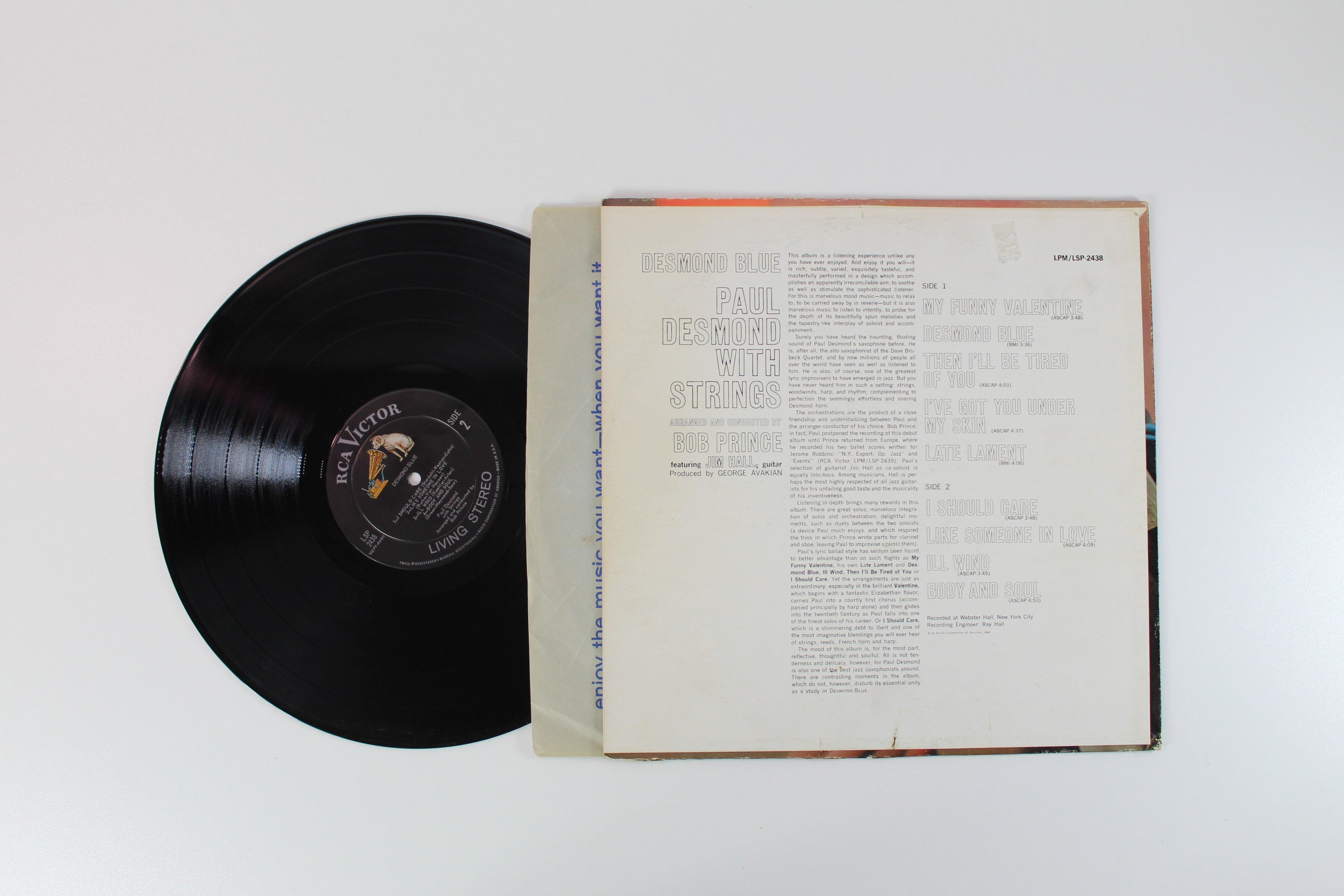 Paul Desmond With Strings - Desmond Blue on RCA Victor - Living Stereo