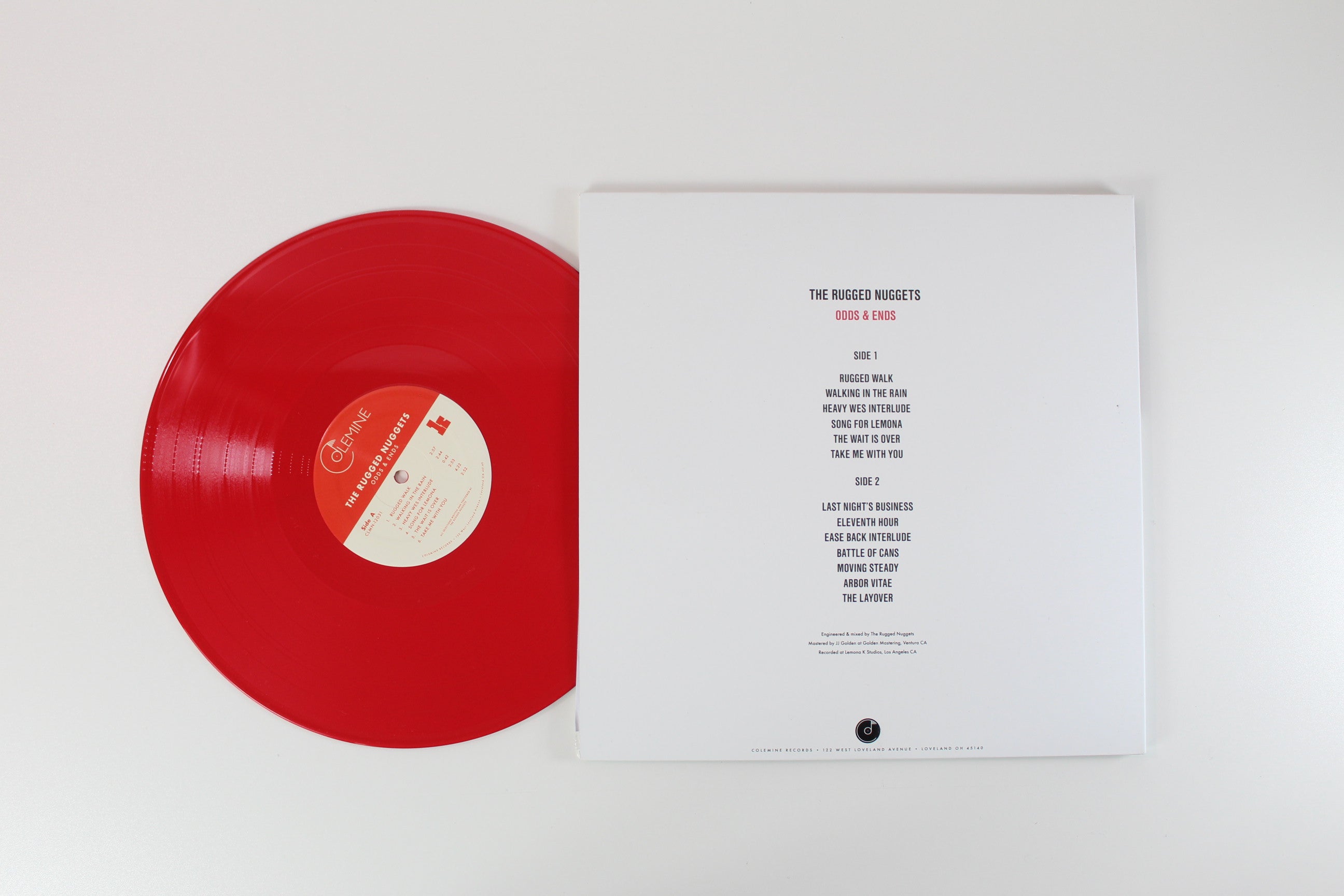 The Rugged Nuggets - Odds & Ends on Colemine Ltd Opaque Red