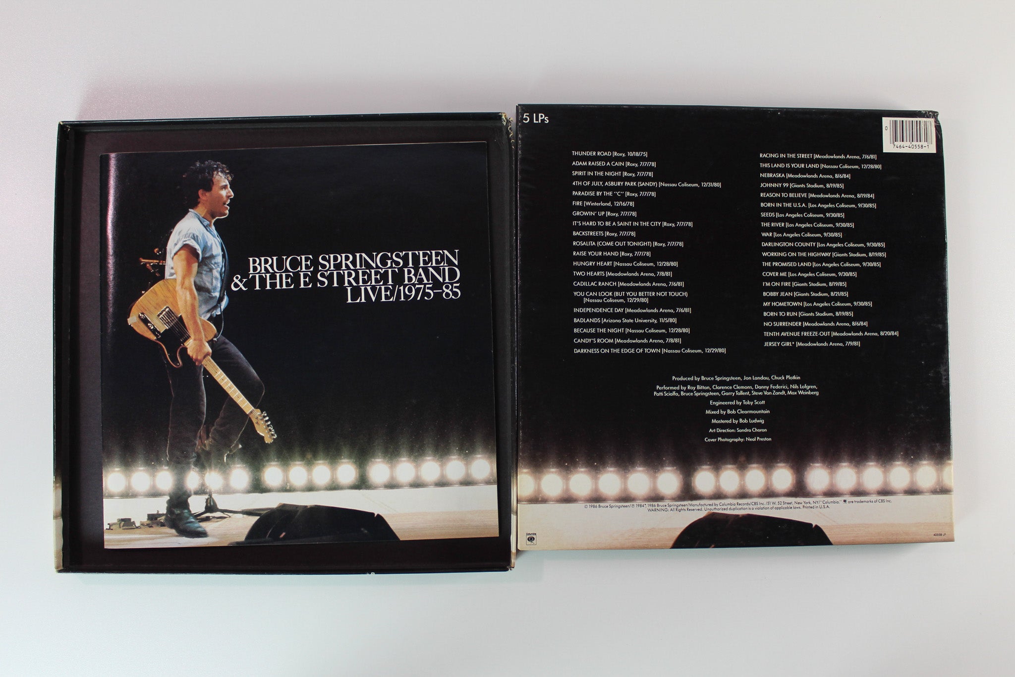 Bruce Springsteen & The E-Street Band - Live / 1975-85 Box Set on Columbia