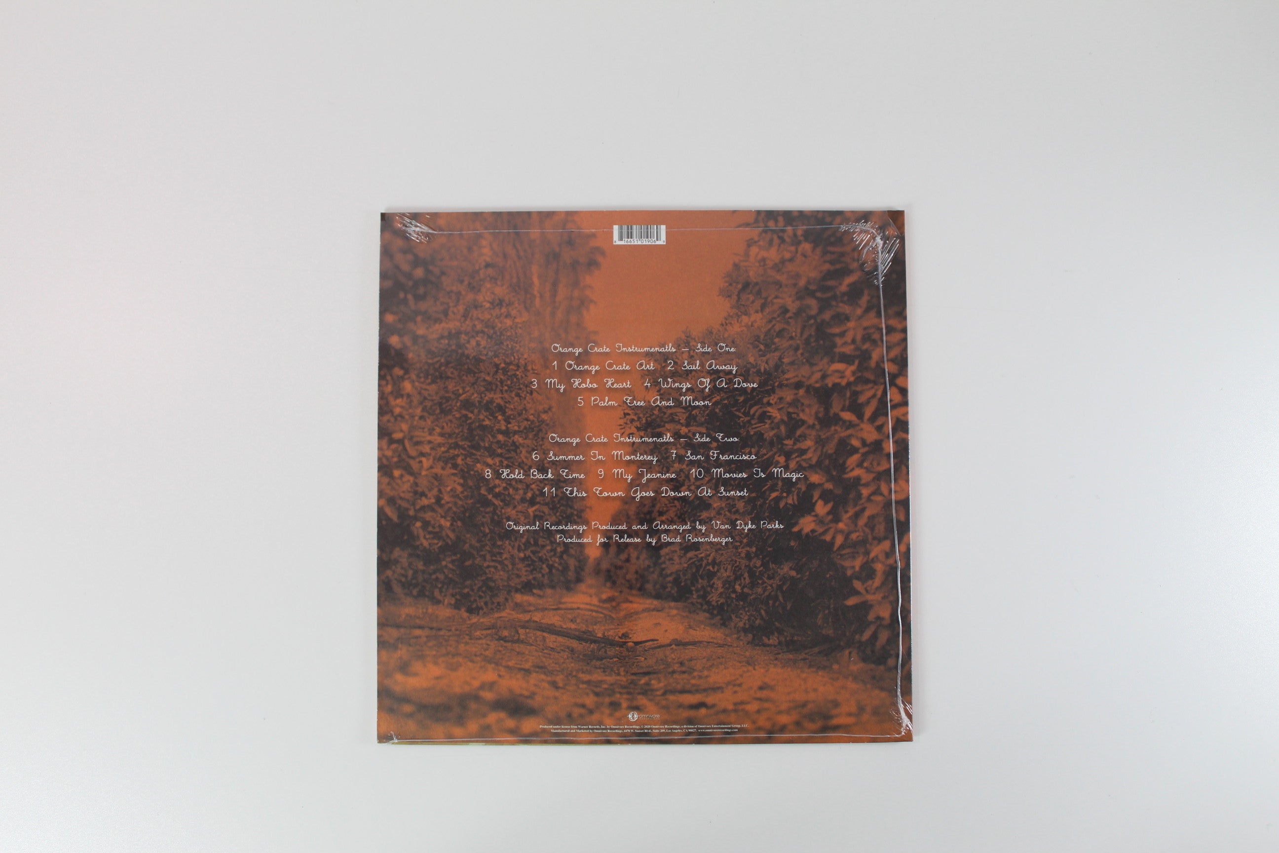 Brian Wilson & Van Dyke Parks - Orange Crate Instrumentals on Omnivore RSD BF 2020 Ltd Orange Vinyl Sealed