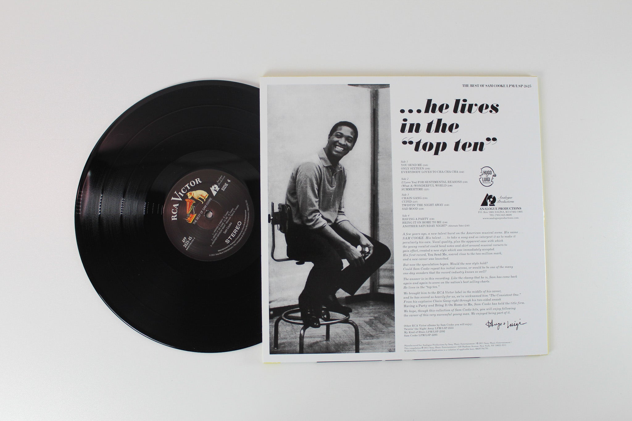 Sam Cooke - The Best Of Sam Cooke on RCA Analogue Production 2 x 12" 45 RPM Mono Reissue