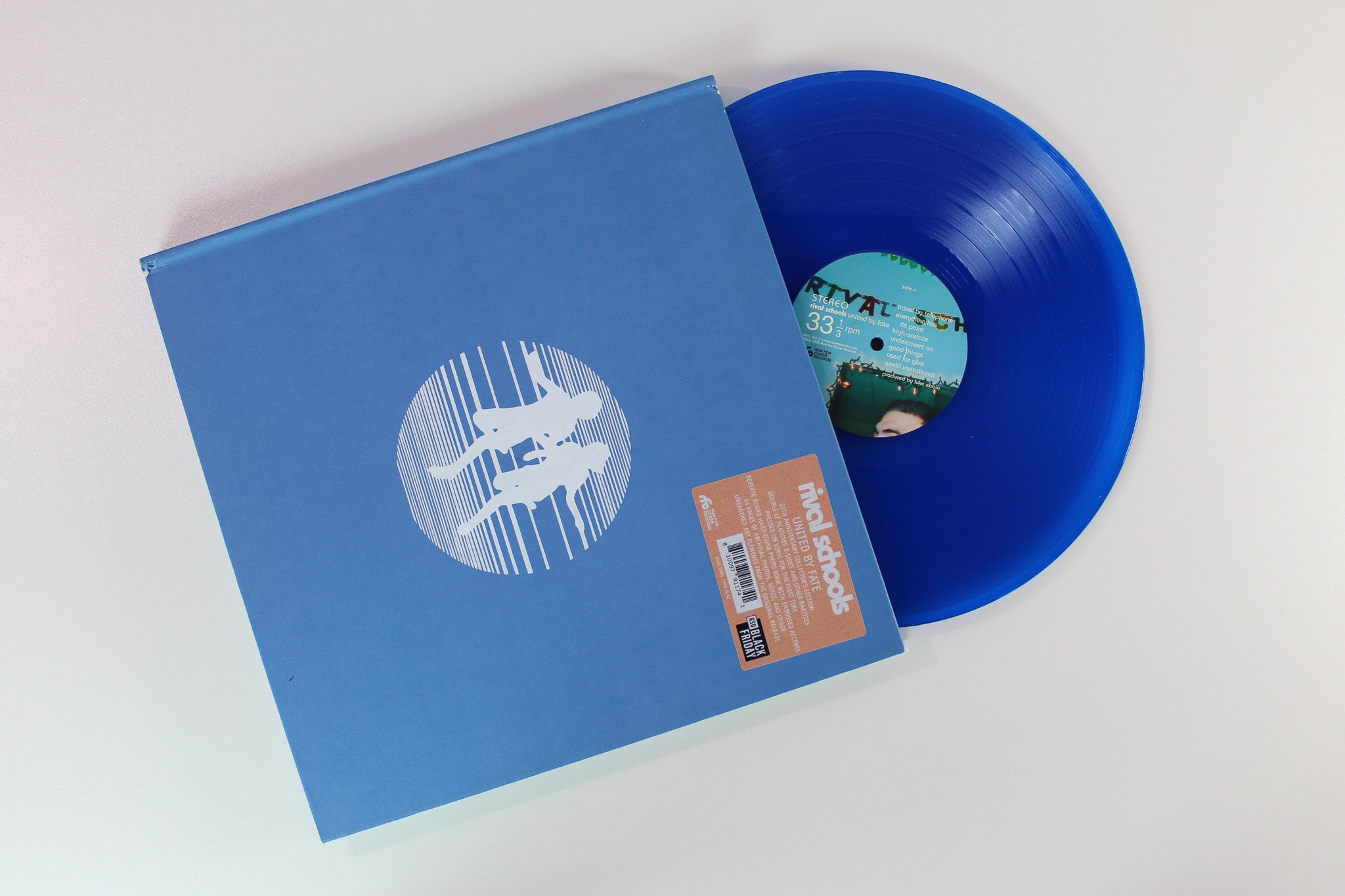 Rival Schools - United By Fate Deluxe Reissue on Run For Cover Records Blue Vinyl