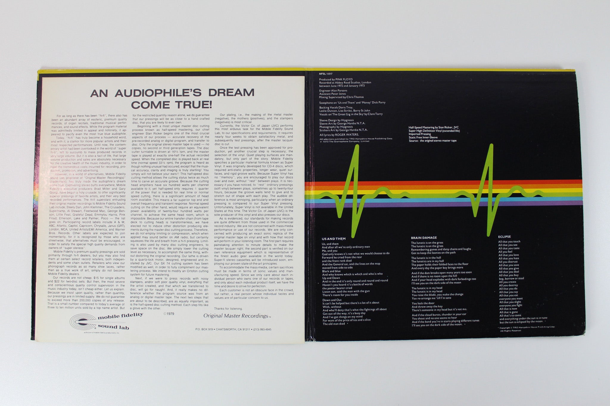 Pink Floyd - The Dark Side Of The Moon on Mobile Fidelity Sound Lab Reissue