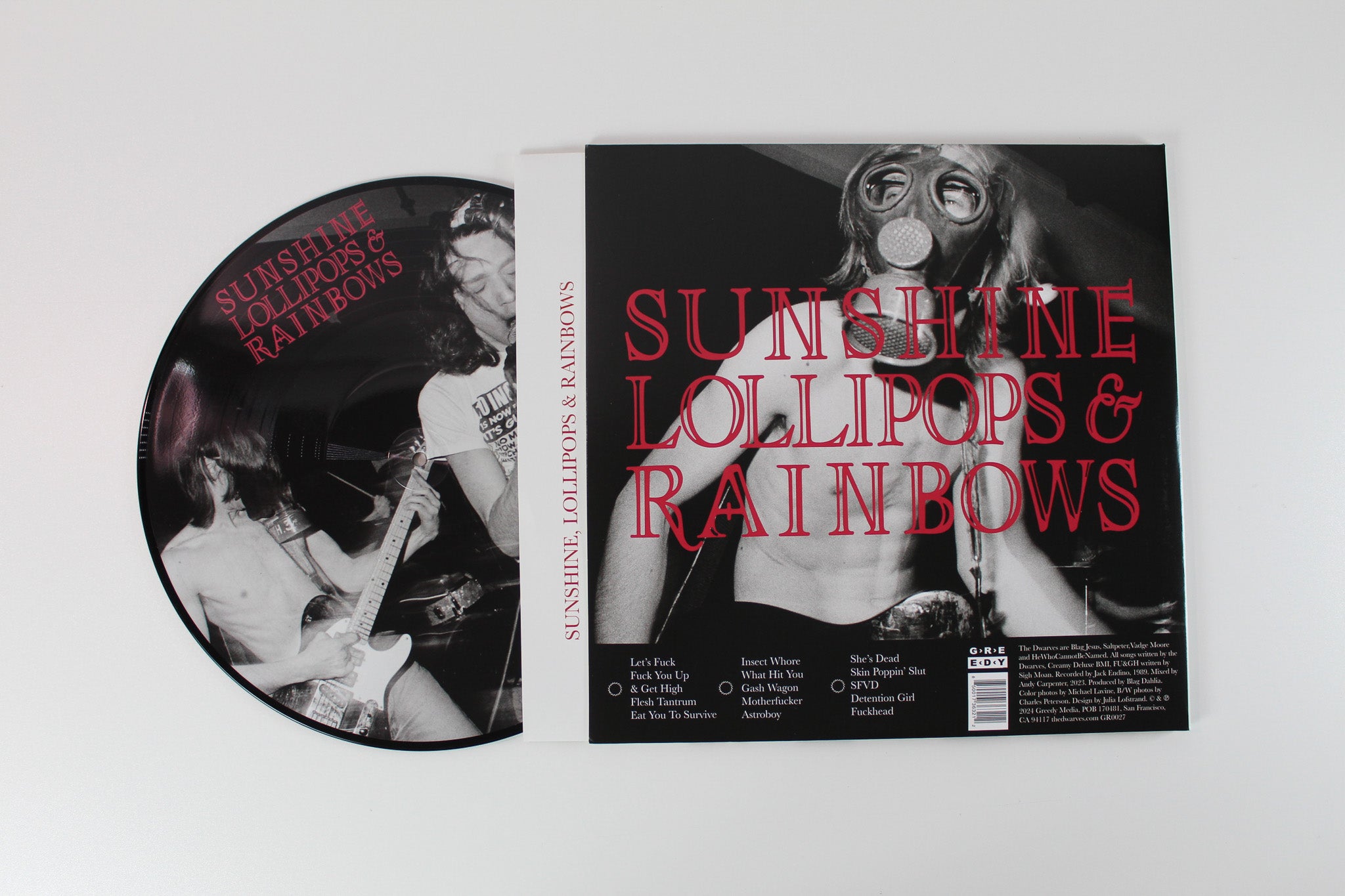 Dwarves - Sunshine Lollipops And Rainbows on Greedy RSD 2025 Ltd Picture Disc