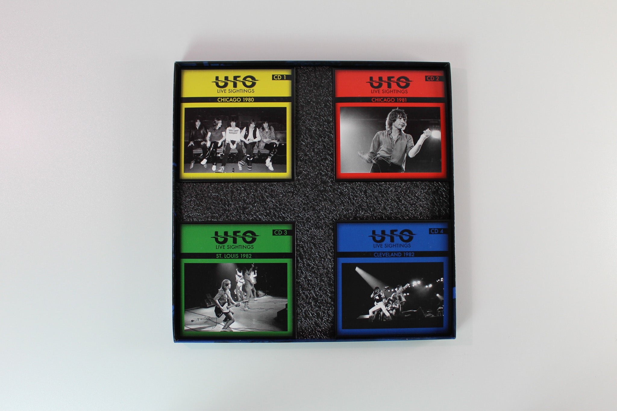 UFO - Live Sightings Ltd. Edition Box Set on Cleopatra White Vinyl