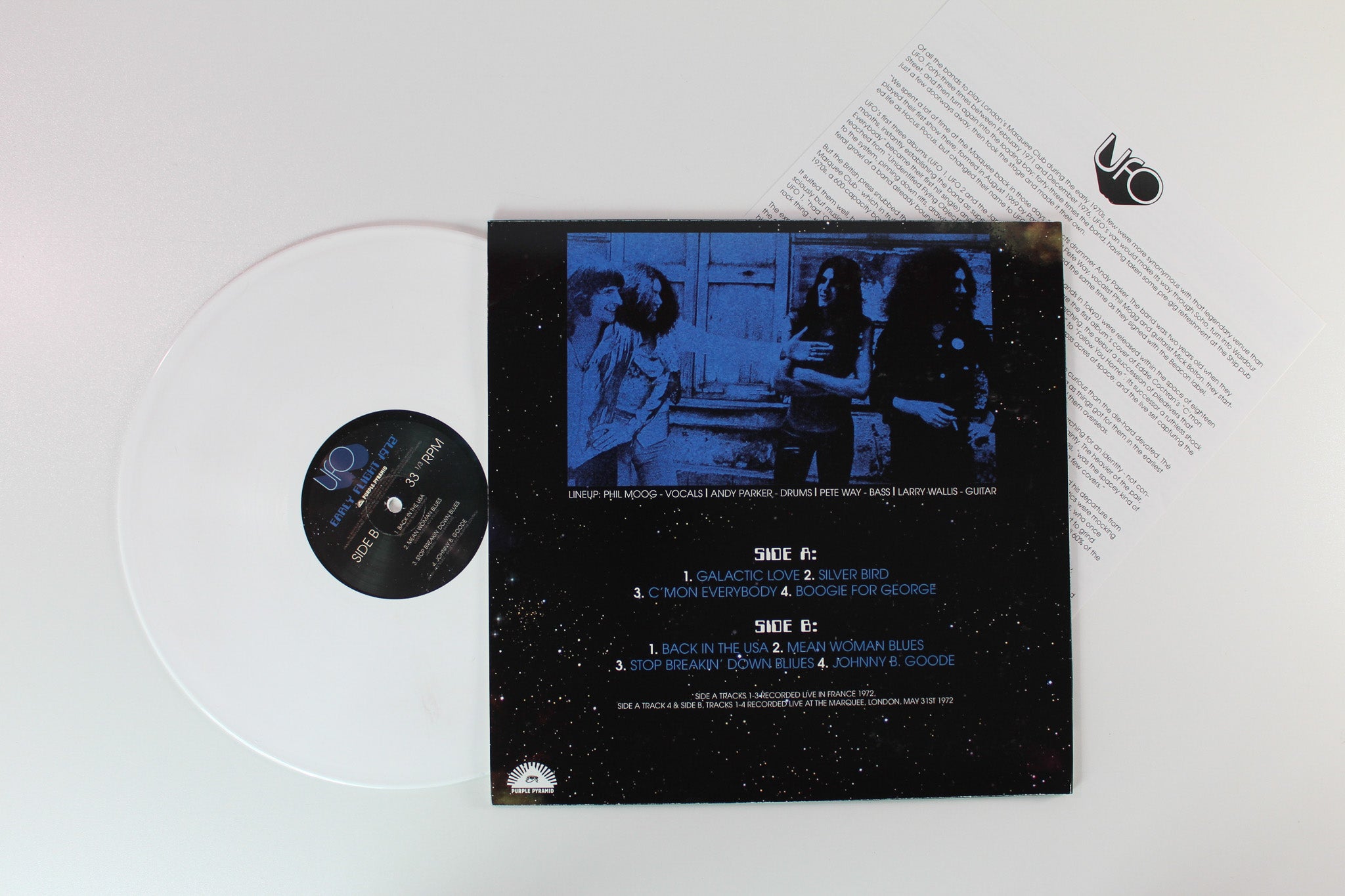 UFO - Live Sightings Ltd. Edition Box Set on Cleopatra White Vinyl