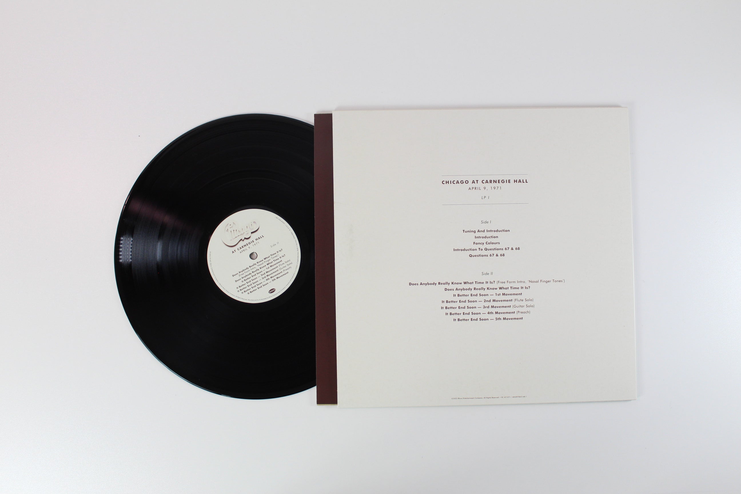 Chicago - At Carnegie Hall - April 9 1971 on Rhino RSD 2022 Ltd Box Set Reissue