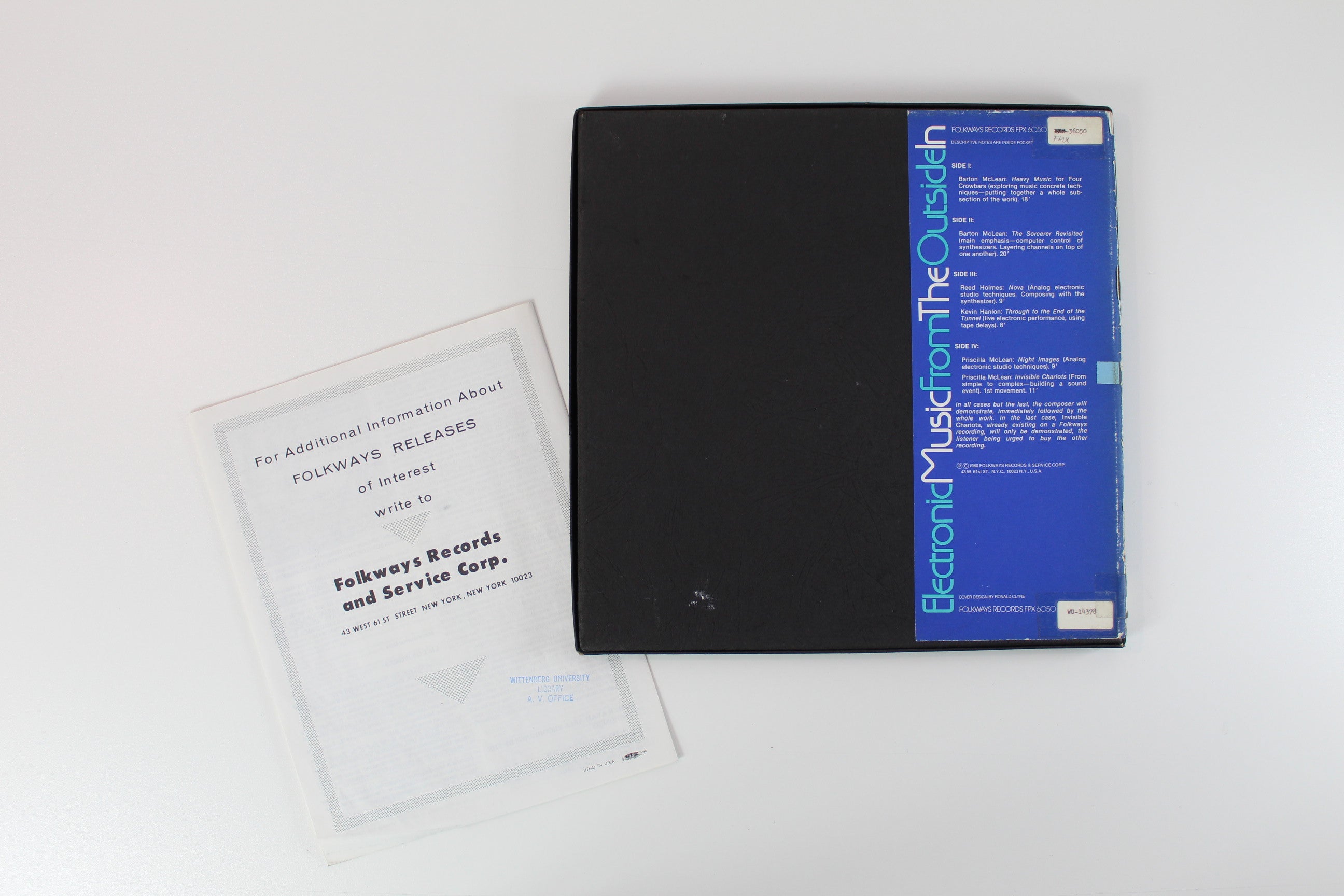 Barton McLean - Electronic Music From The Outside In on Folkways Records