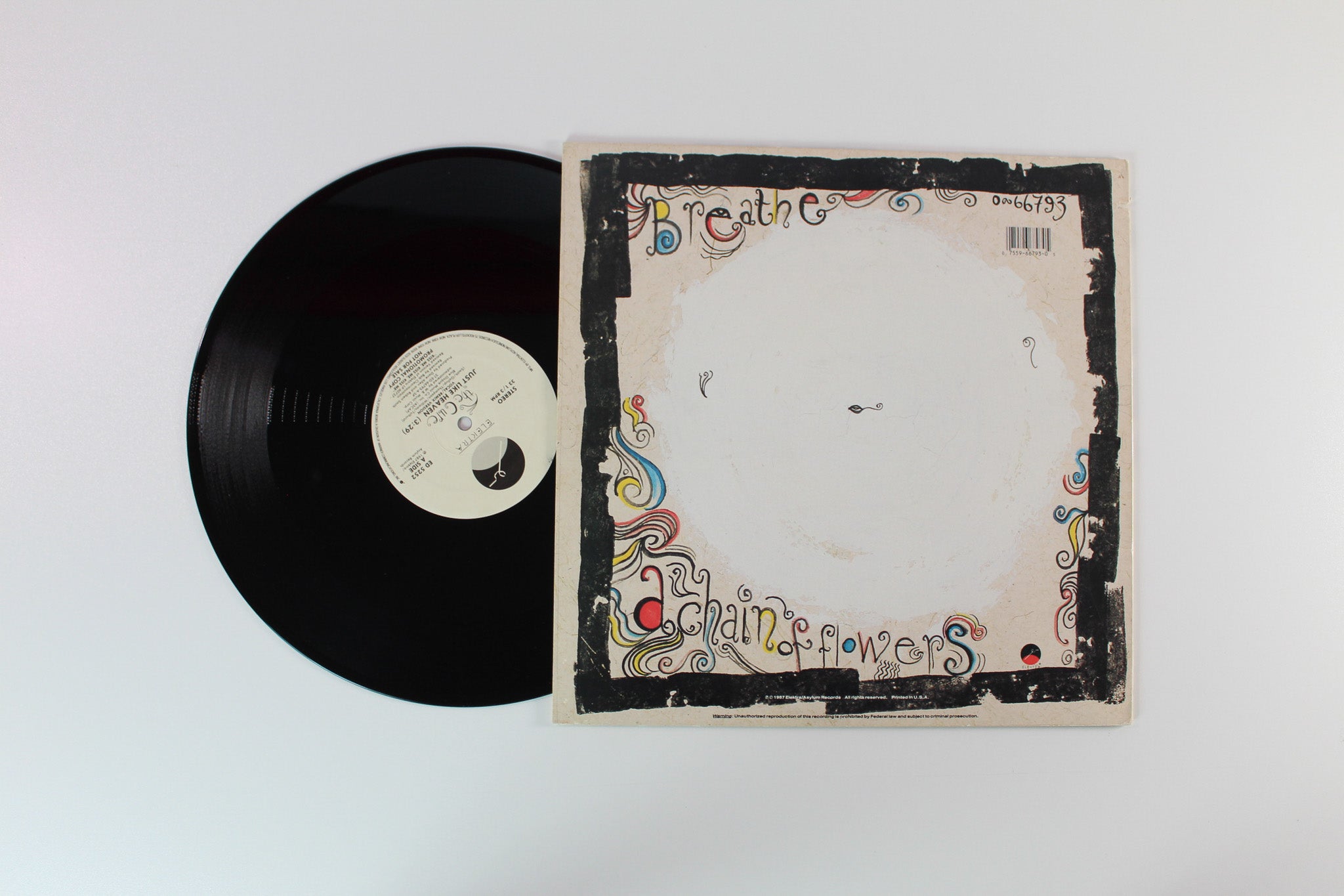 The Cure - Just Like Heaven 12" Promo on Elektra