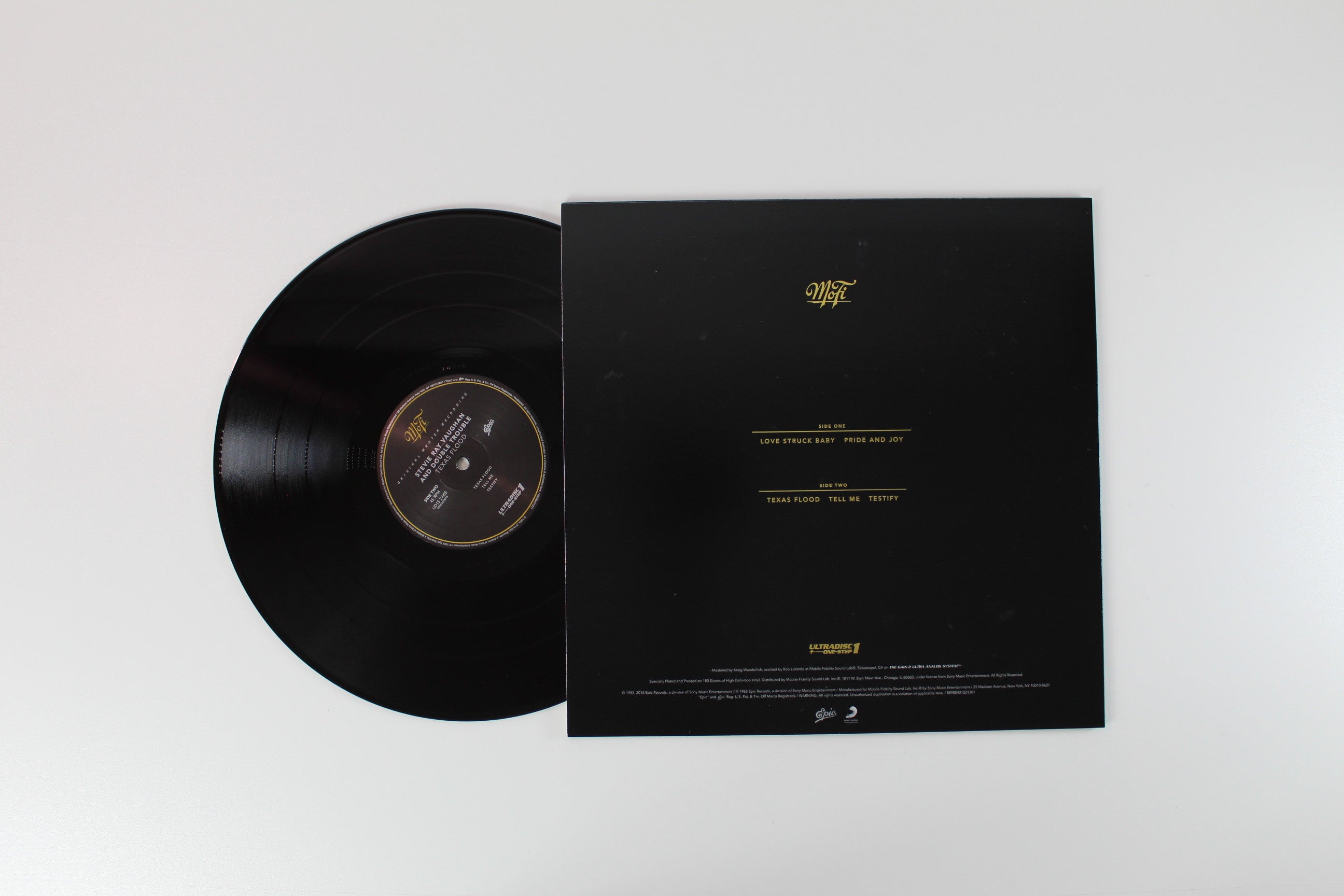 Stevie Ray Vaughan & Double Trouble - Texas Flood 45 RPM Reissue on Mobile Fidelity Sound Lab Box Set