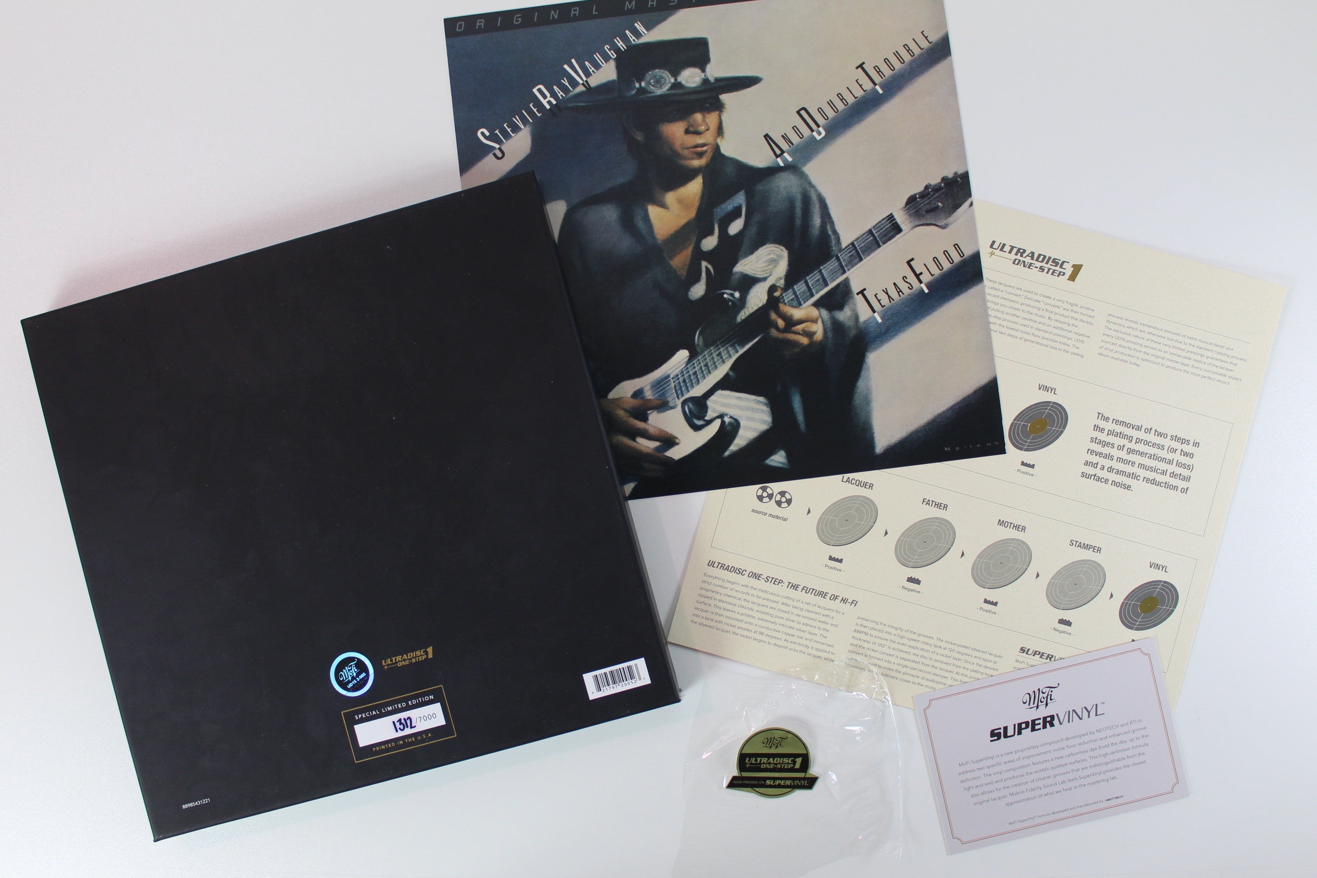 Stevie Ray Vaughan & Double Trouble - Texas Flood 45 RPM Reissue on Mobile Fidelity Sound Lab Box Set