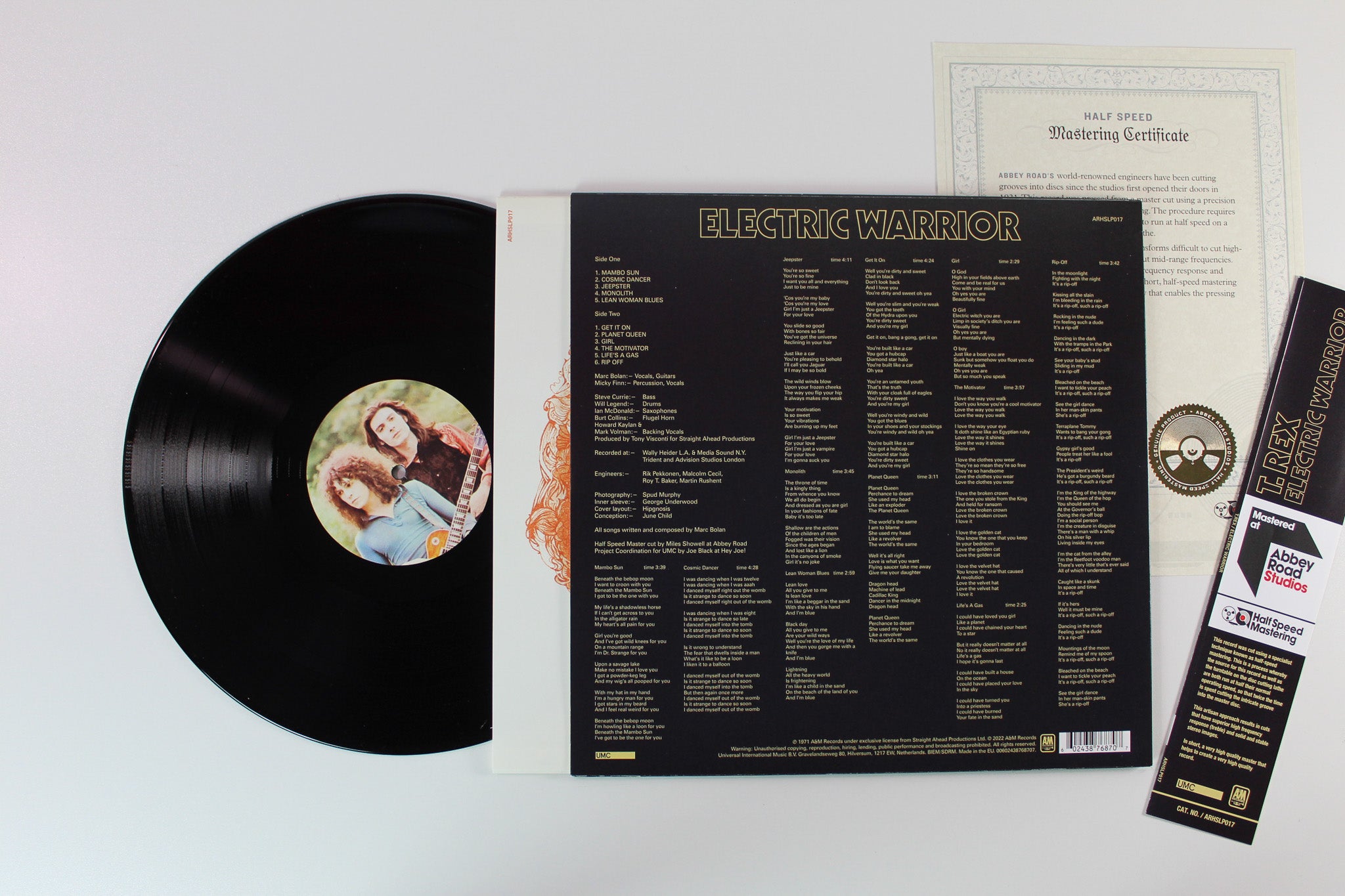 T. Rex - Electric Warrior on A&M Records Half Speed Reissue