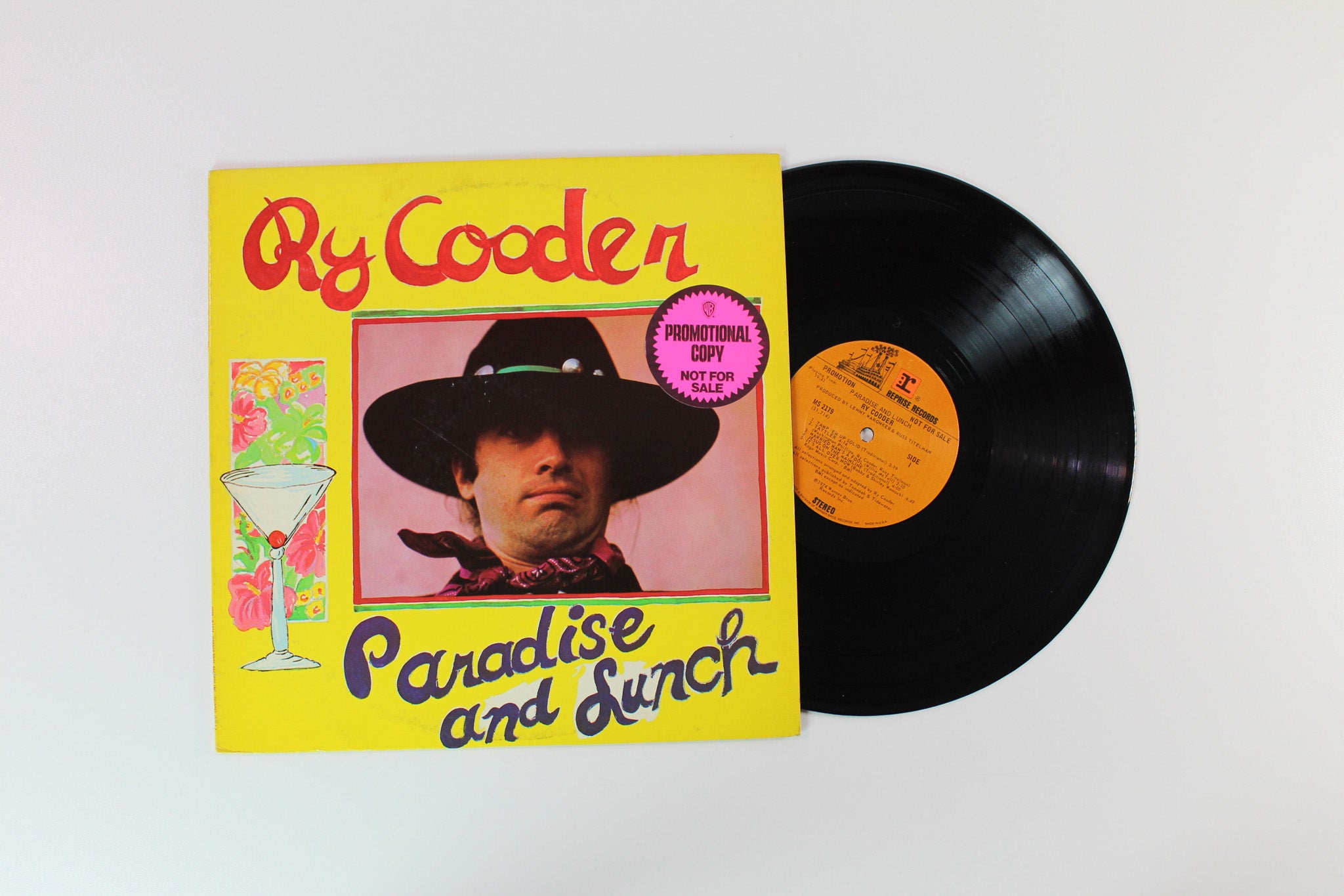 Ry Cooder - Paradise And Lunch on Reprise Records Promo