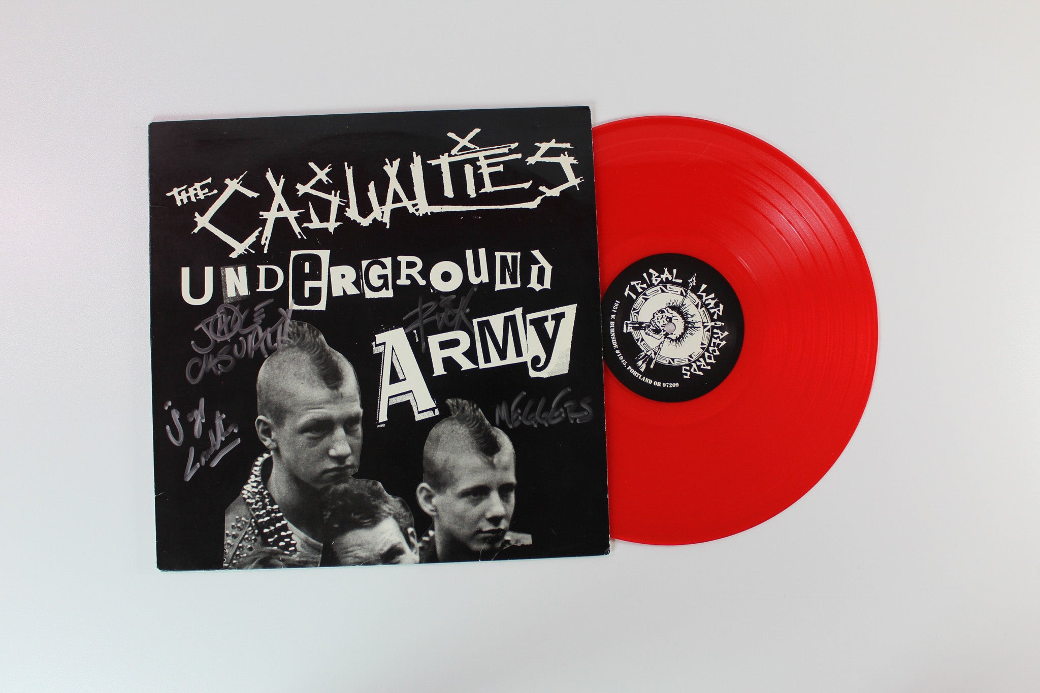 The Casualties - Underground Army on Tribal War Records Red Translucent Vinyl