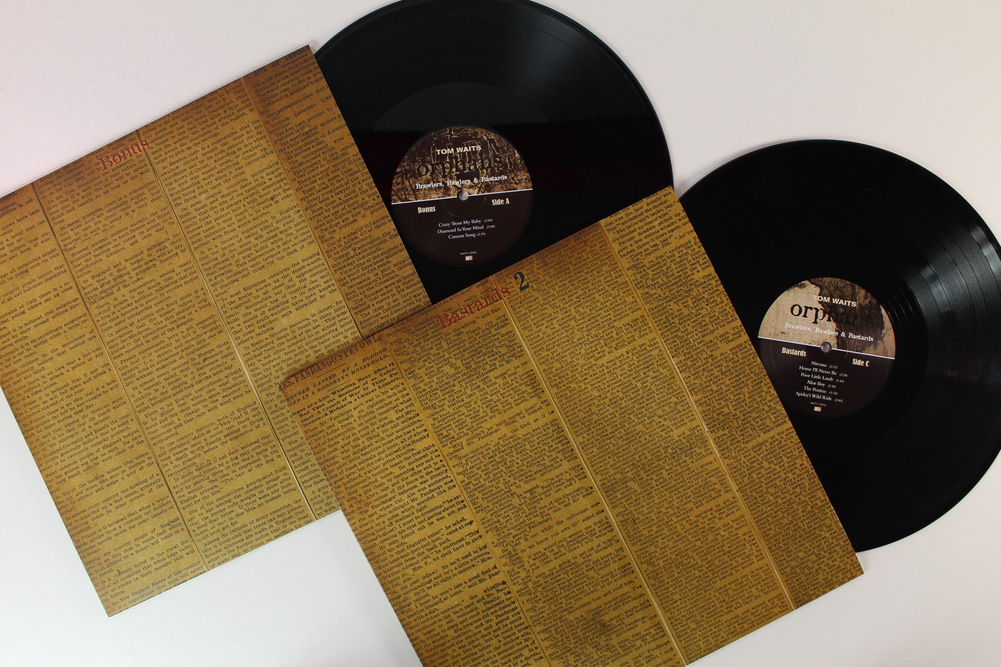 Tom Waits - Orphans (Brawlers, Bawlers & Bastards) on Anti Ltd 180 Gram Box Set Reissue