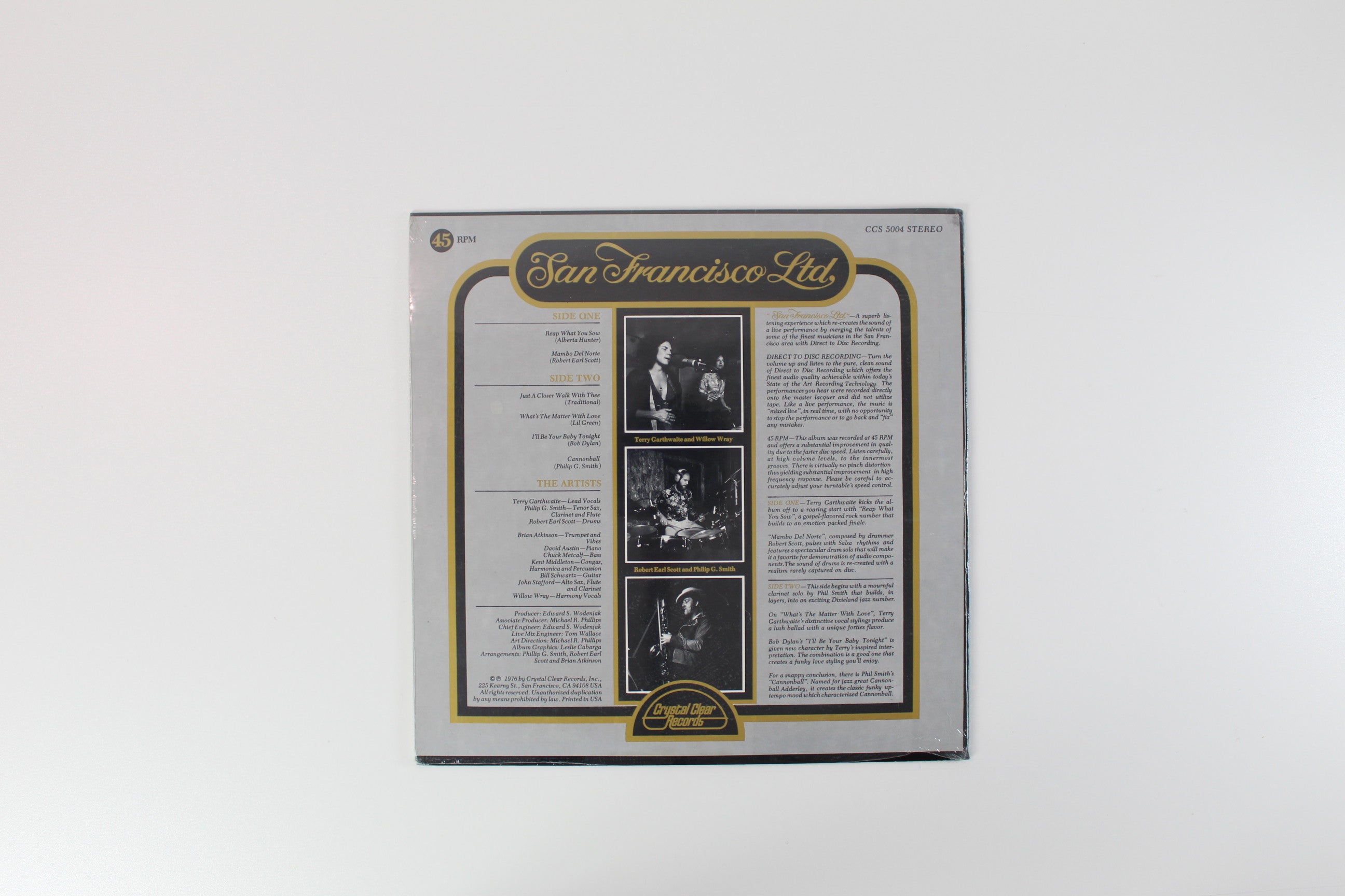 San Francisco Ltd. - San Francisco Ltd. on Crystal Clear Records - Sealed