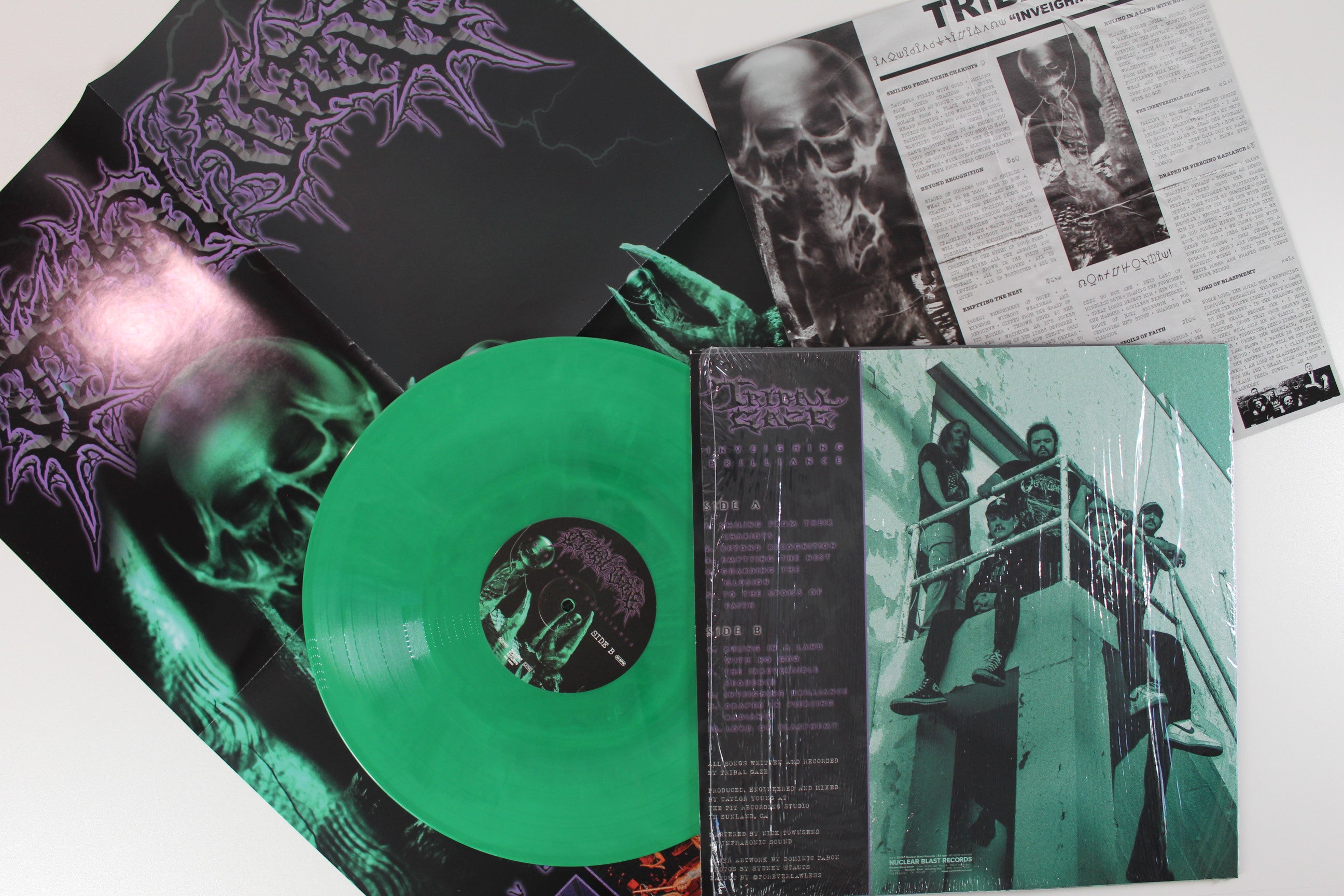 Tribal Gaze - Inveighing Brilliance on Nuclear Blast Records - Green Swirl Vinyl