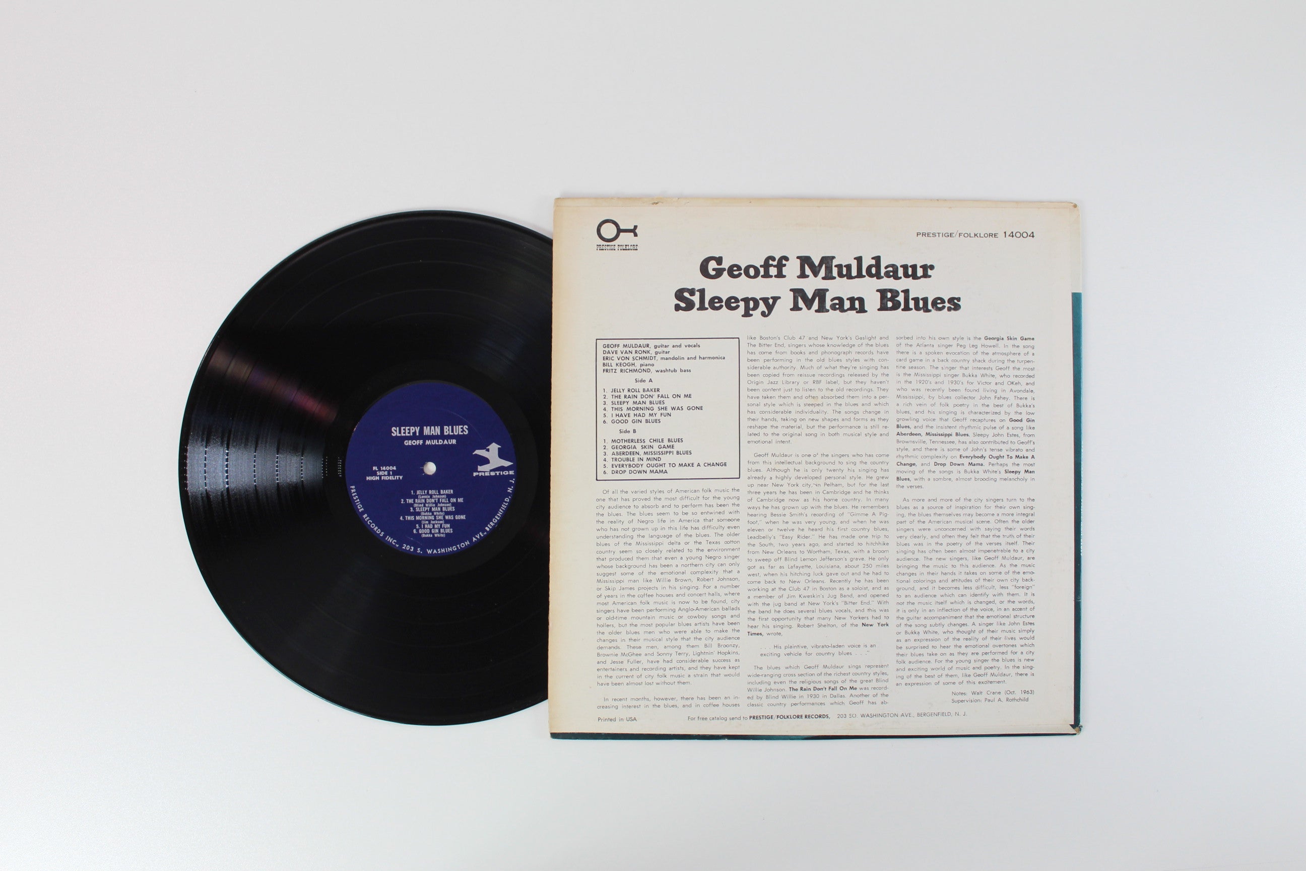 Geoff Muldaur - Sleepy Man Blues on Prestige Folklore