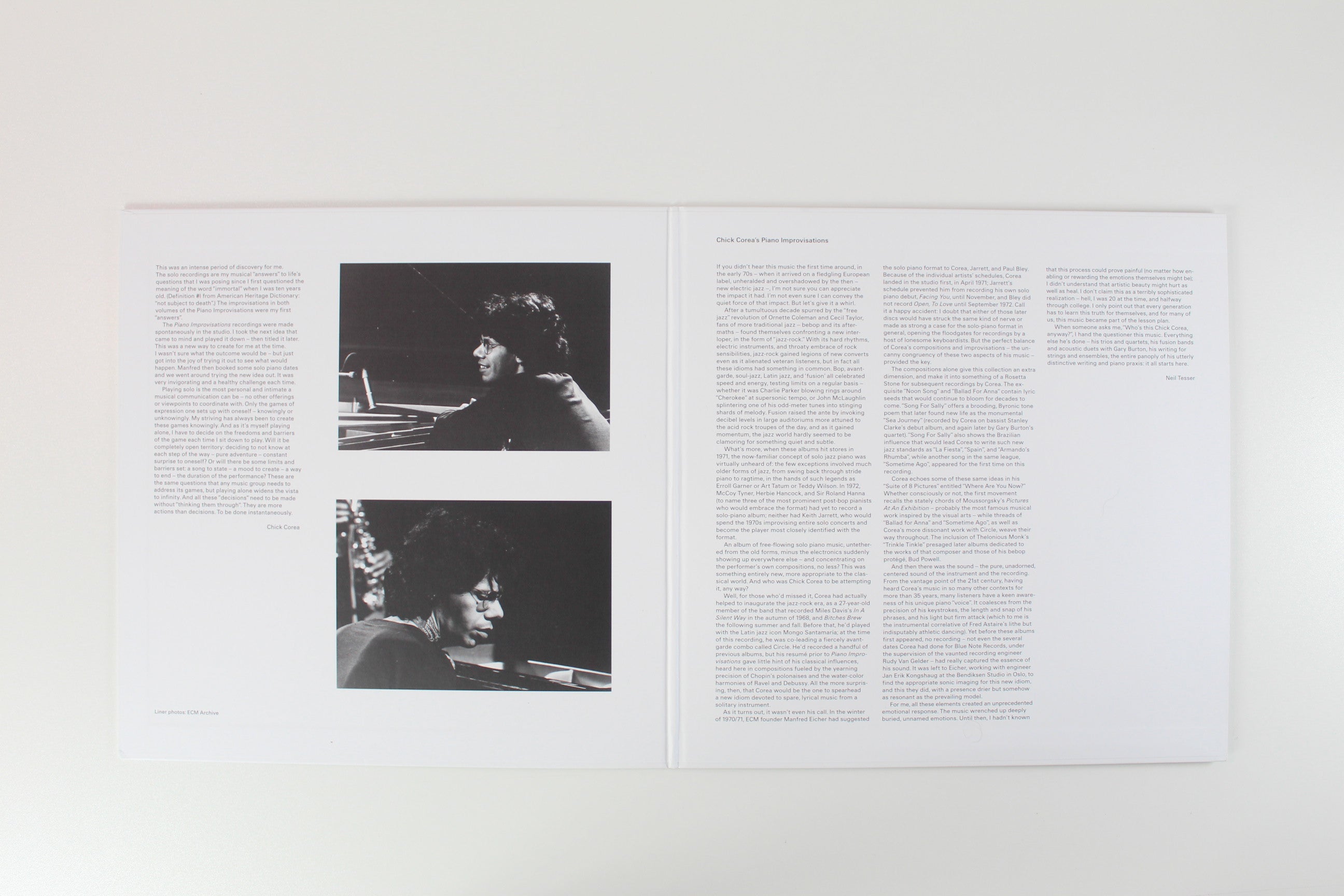 Chick Corea - Piano Improvisations Vol. 1 on ECM Records - Luminessence Series
