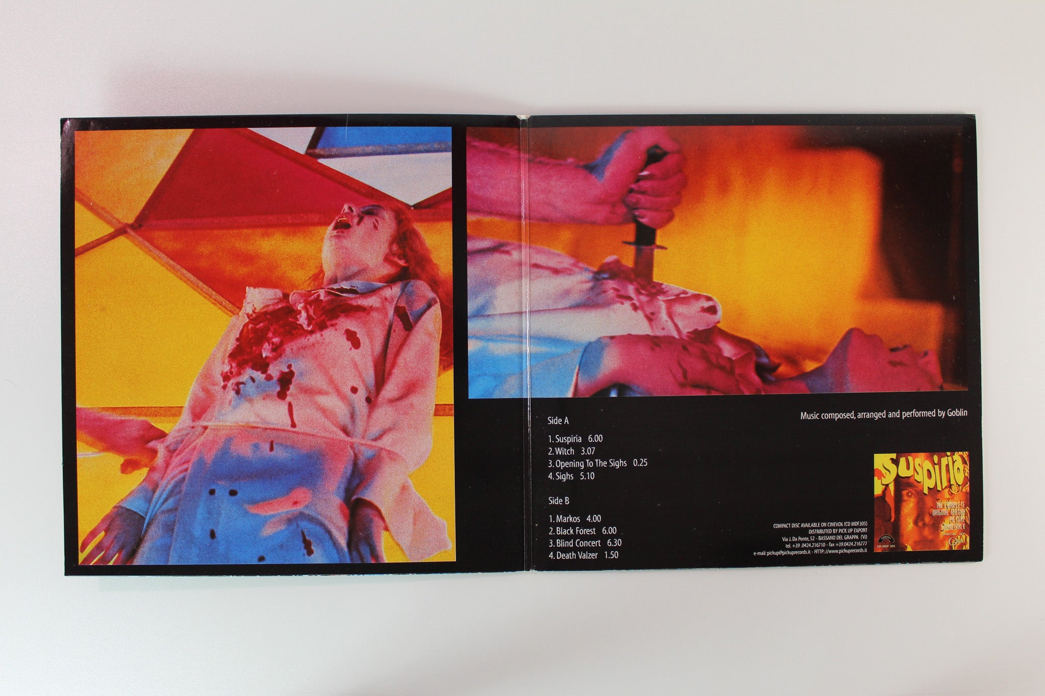 Goblin - Suspiria (Original Motion Picture Soundtrack) on Dagored Reissue
