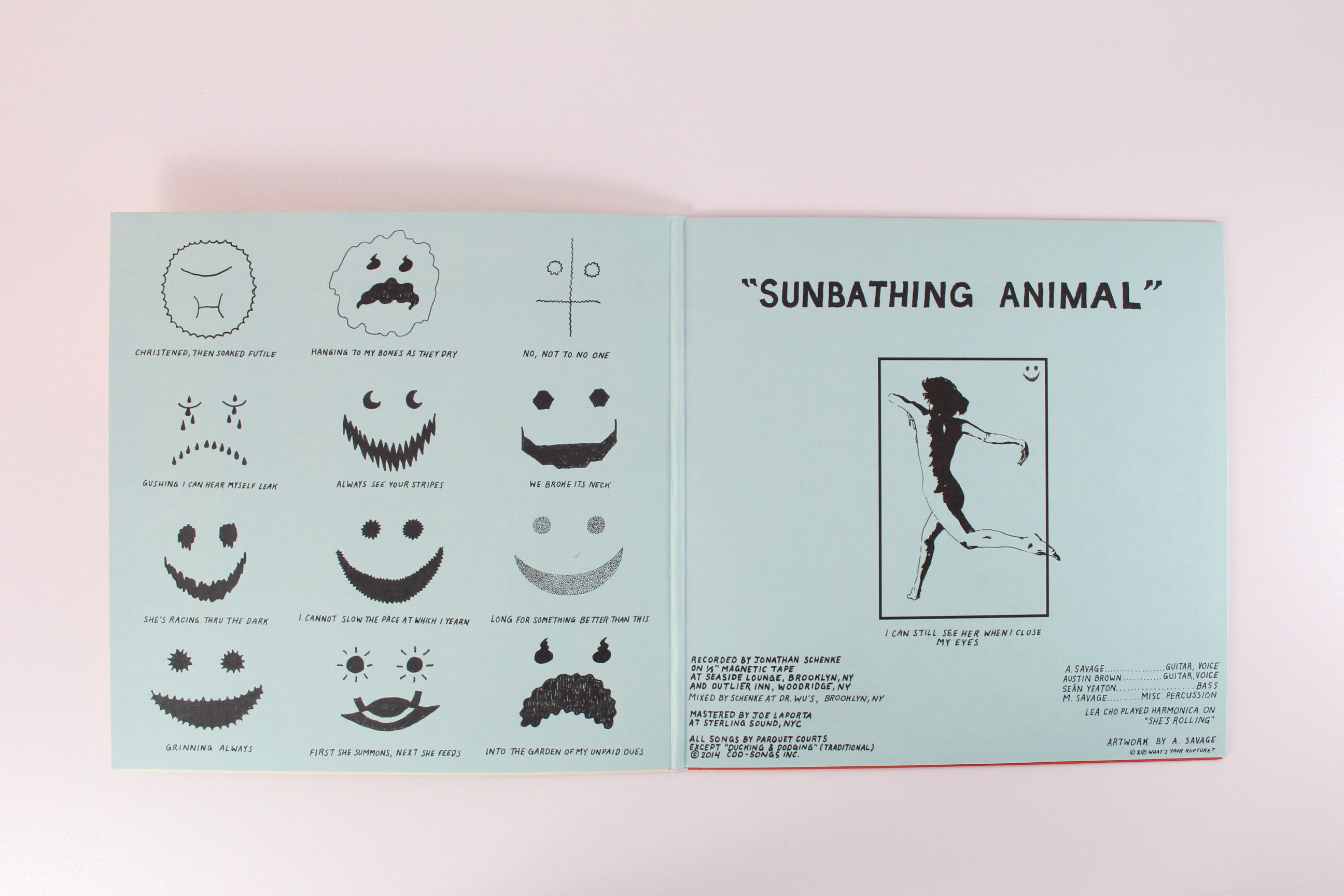 Parquet Courts - Sunbathing Animal on What's Your Rupture? - Orange Vinyl