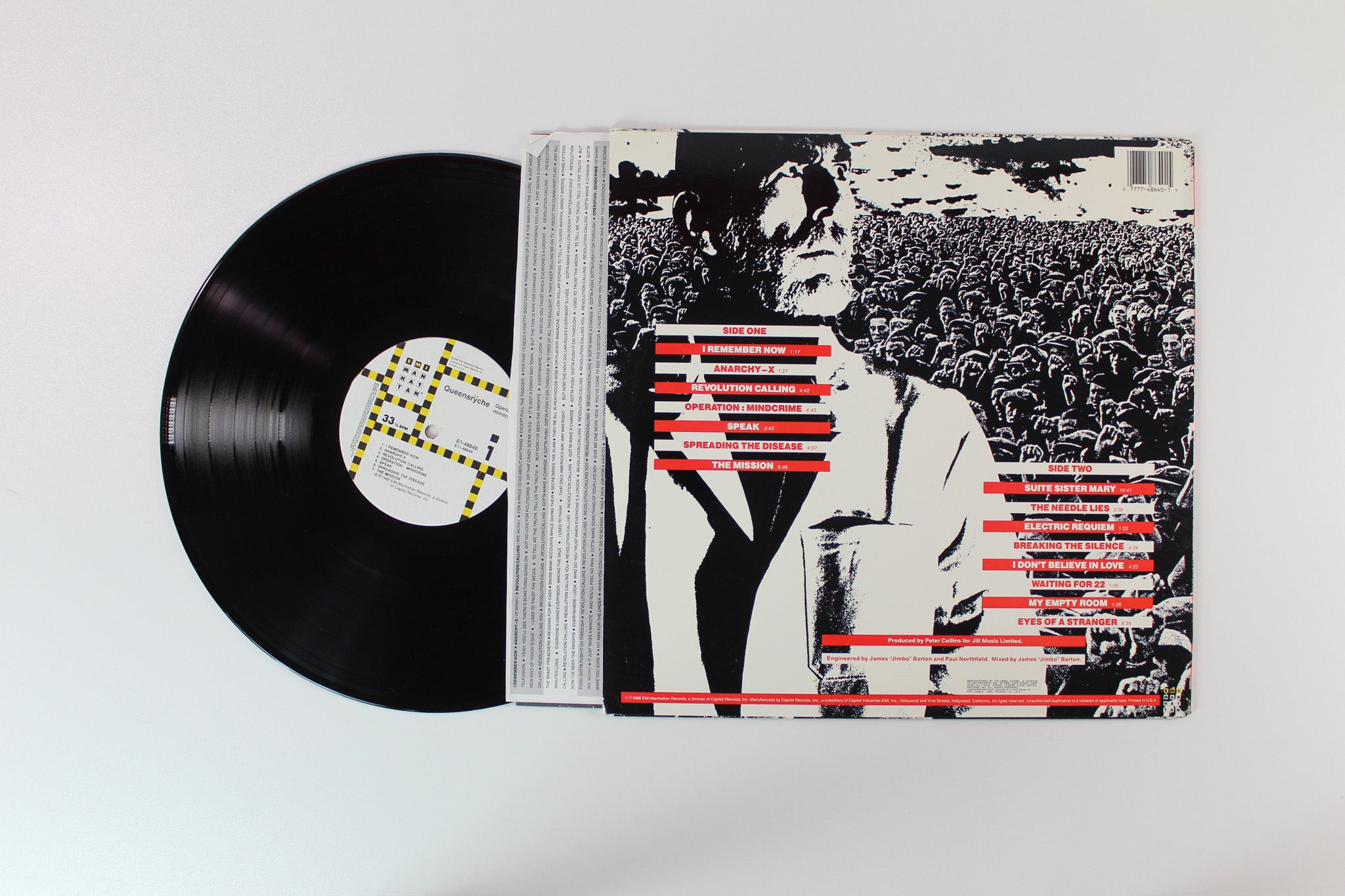 Queensrÿche - Operation: Mindcrime on EMI-Manhattan Records Club Edition