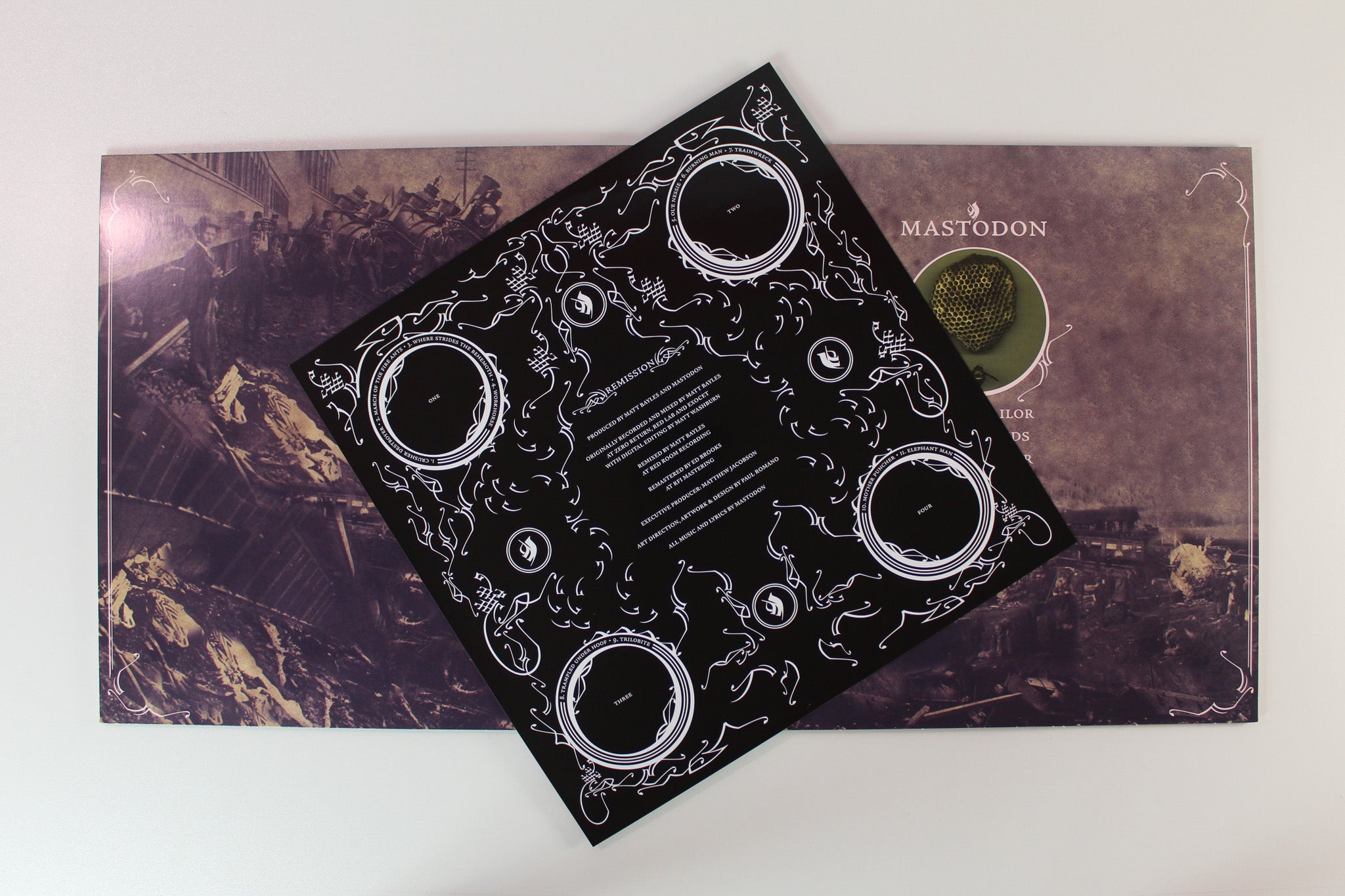 Mastodon - Remission on Relapse Records Reissue on Electric Blue w/ GRimace Purple Pinwheels w/ Splatter Edition 45 RPM