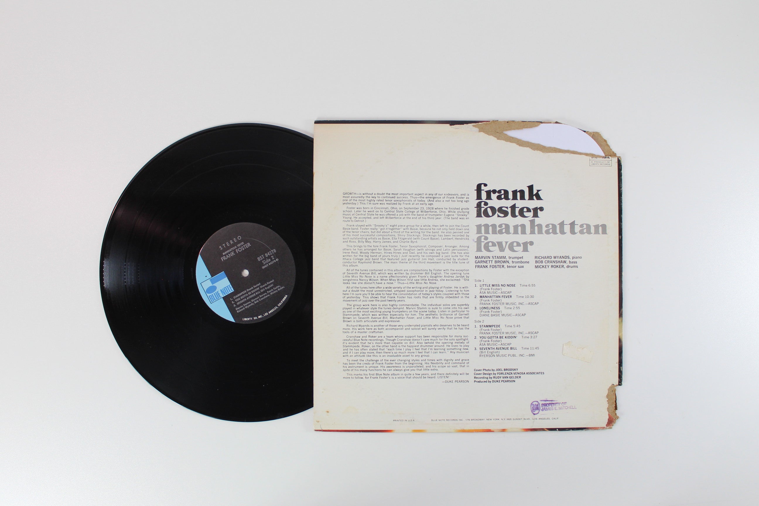 Frank Foster - Manhattan Fever on Blue Note