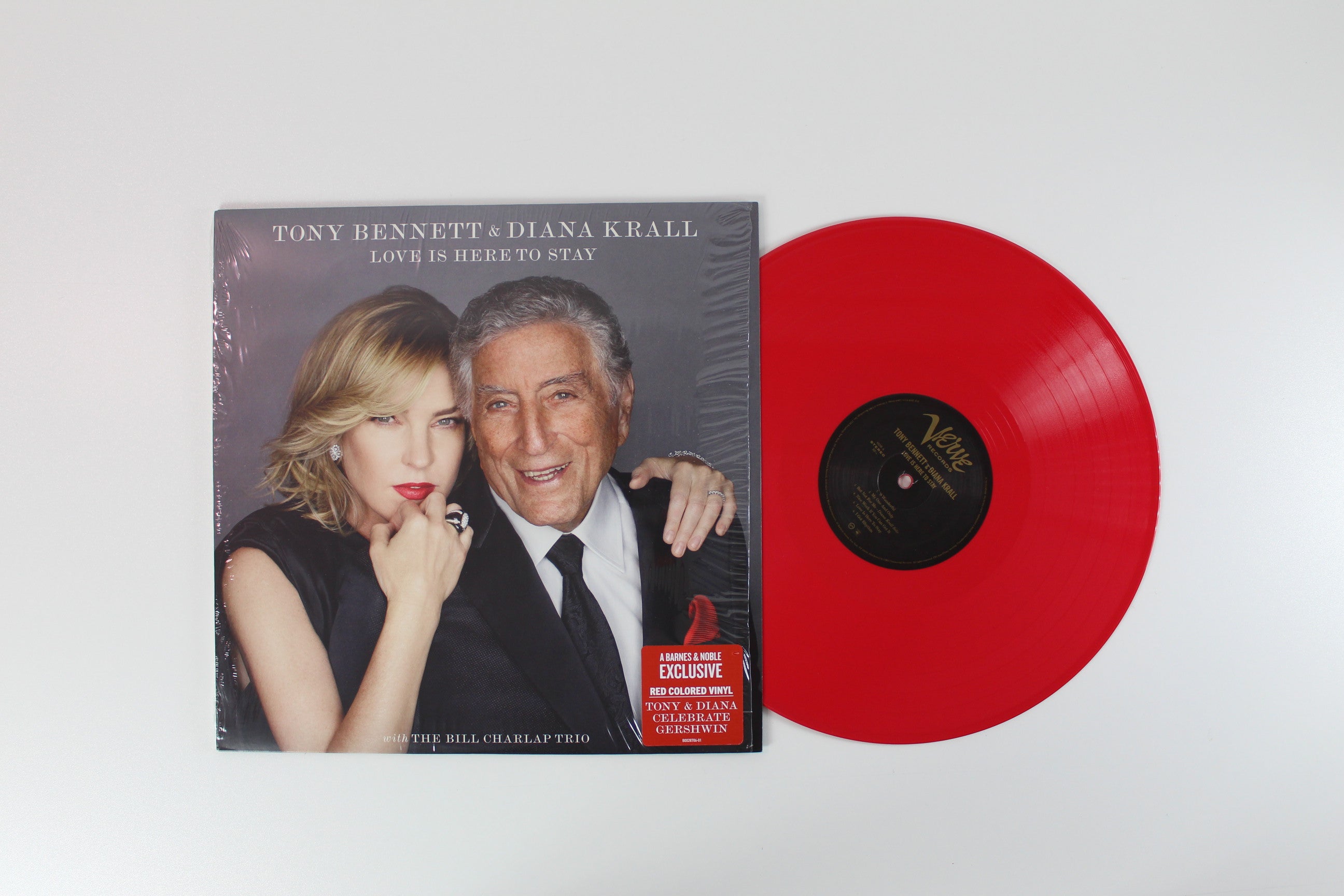 Tony Bennett, Diana Krall, Bill Charlap Trio - Love Is Here To Stay on Verve Records - Red Vinyl