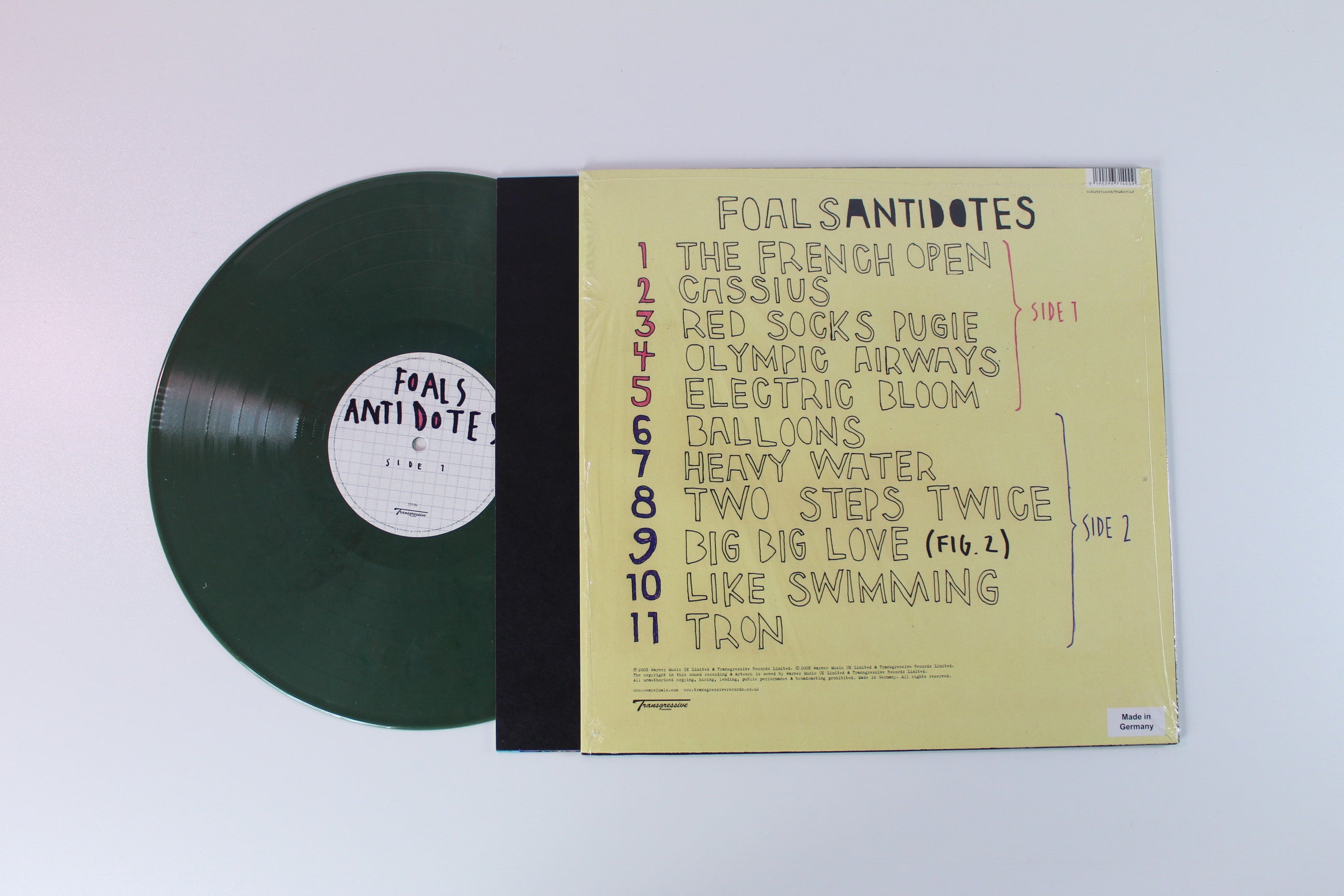 Foals - Antidotes on Transgressive Ltd Random Colored Recycled Vinyl Reissue