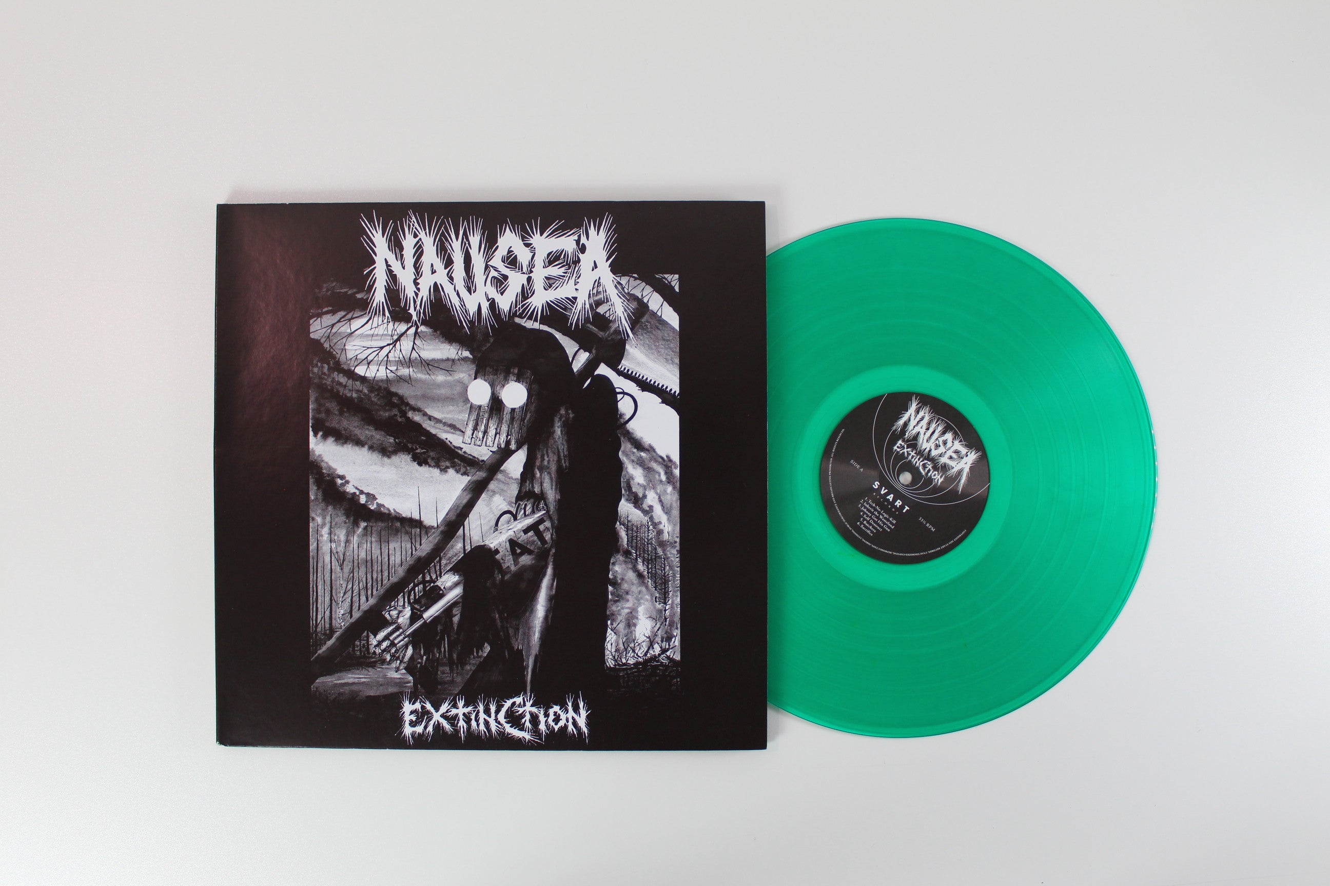 Nausea - Extinction on Svart Records - Green [Transparent] Vinyl