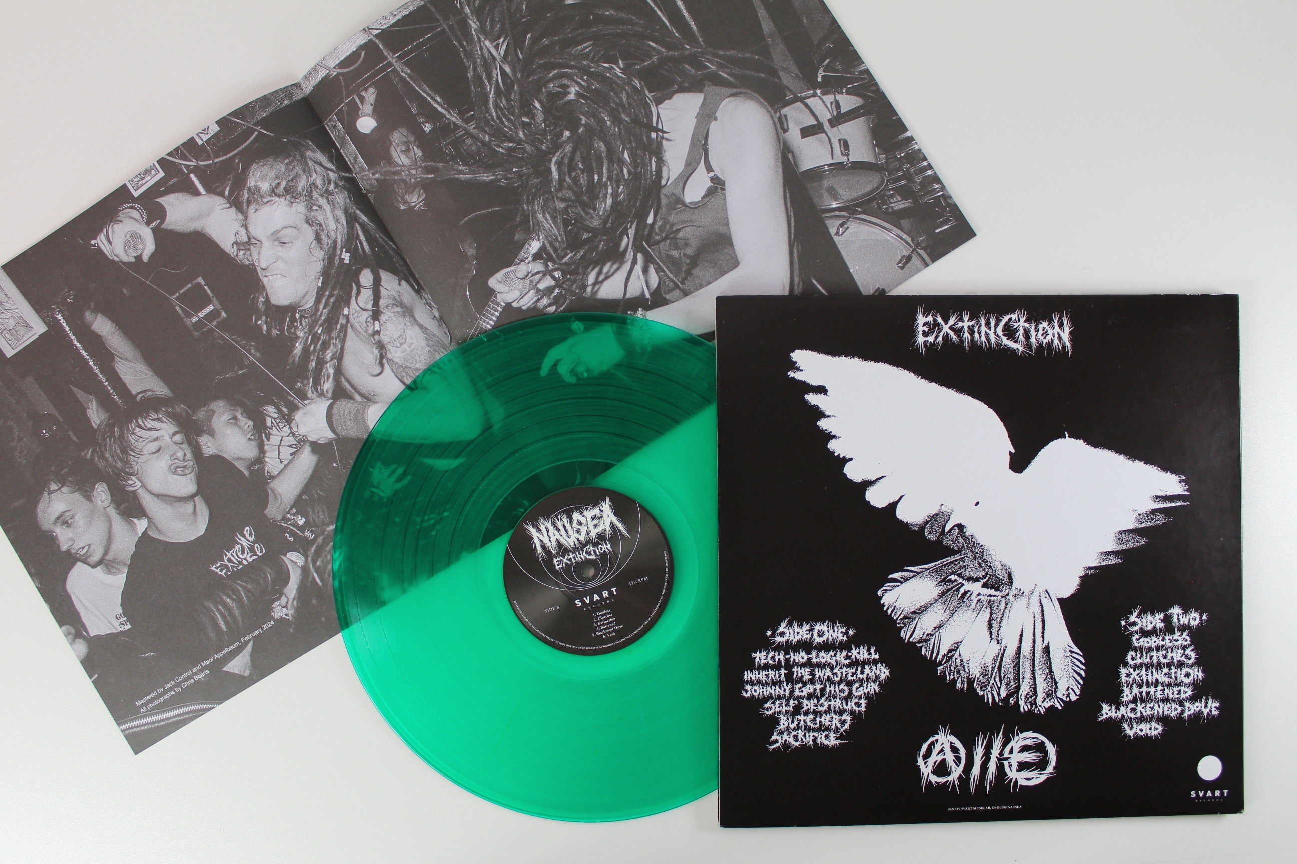 Nausea - Extinction on Svart Records - Green [Transparent] Vinyl