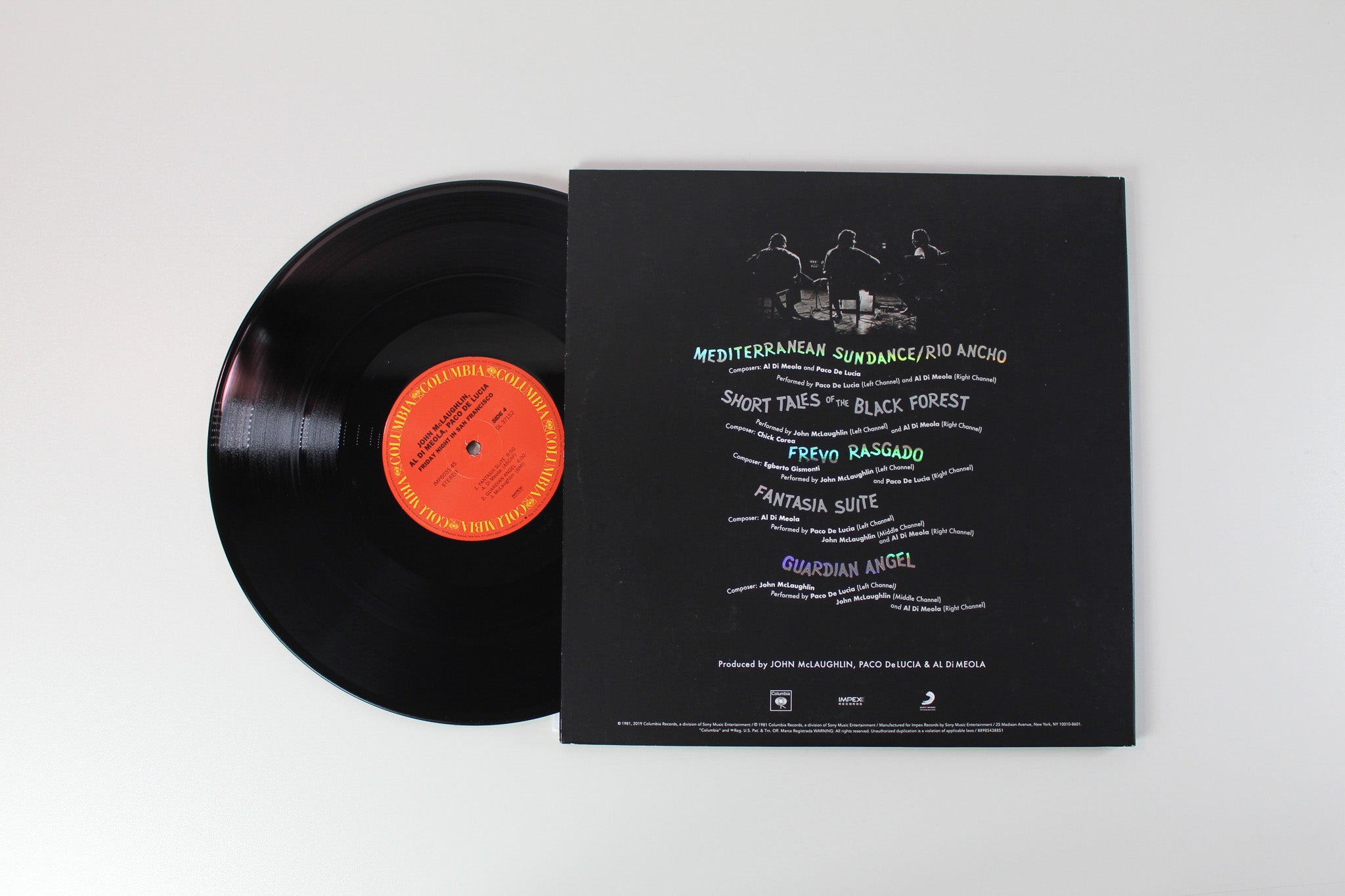 Al Di Meola / John McLaughlin / Paco De Lucía - Friday Night In San Francisco on Columbia Impex 2 X 12" 45 RPM Reissue